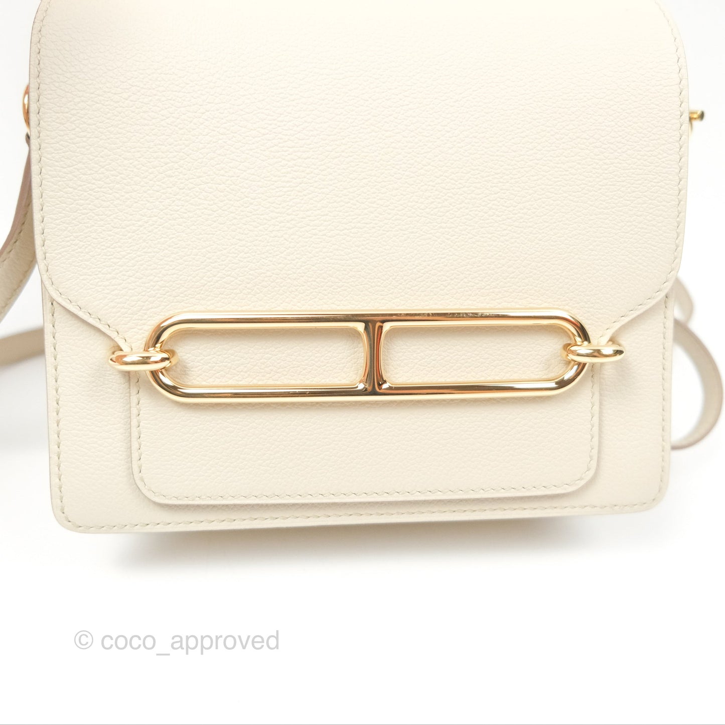 Hermès Roulis Mini 18 Beton Evercolor Permabrass Hardware