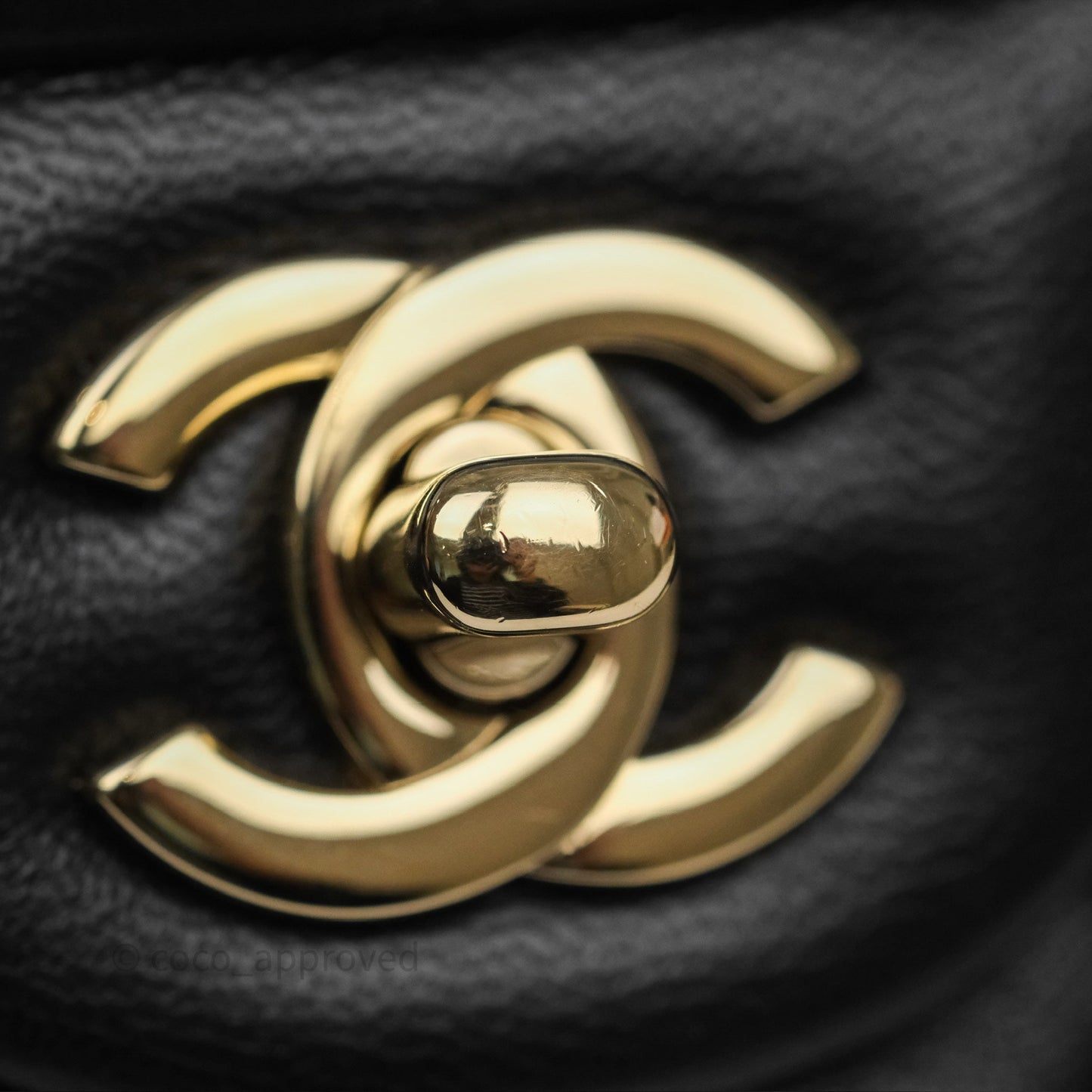 Chanel Mini Rectangular Quilted Black Lambskin Gold Hardware