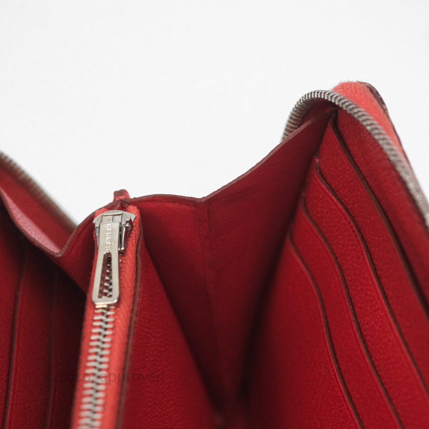 Hermès Azap Wallet Red Alligator Palladium Hardware
