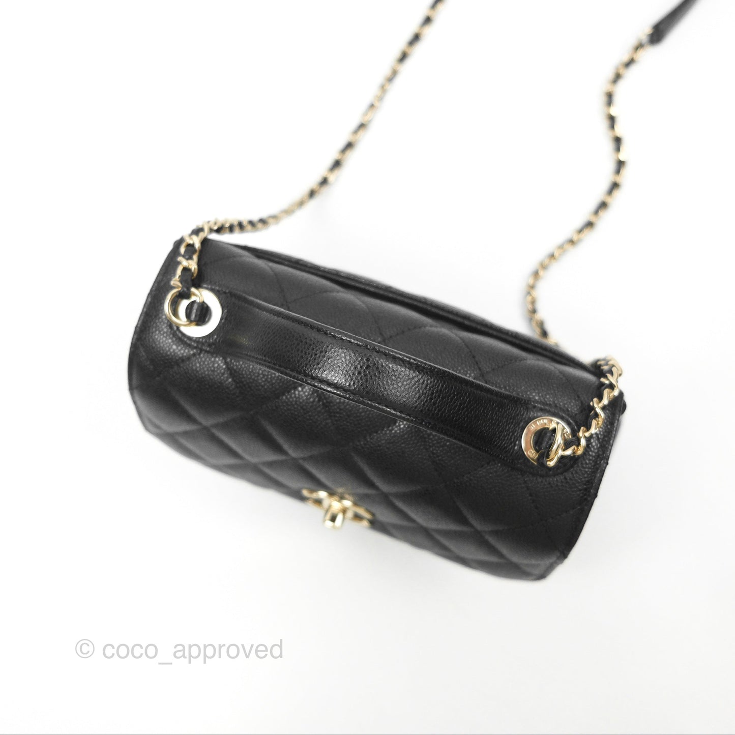 Chanel Quilted Small Business Affinity Flap Black Caviar Gold Hardware