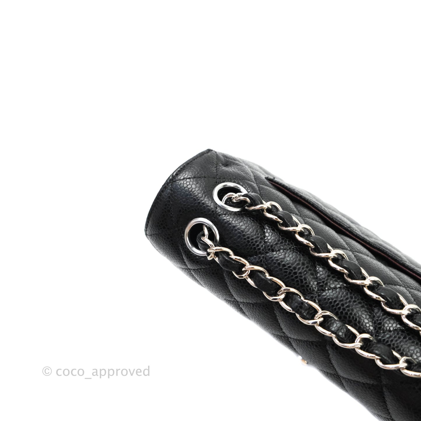 Chanel Classic Small S/M Flap Black Caviar Silver Hardware