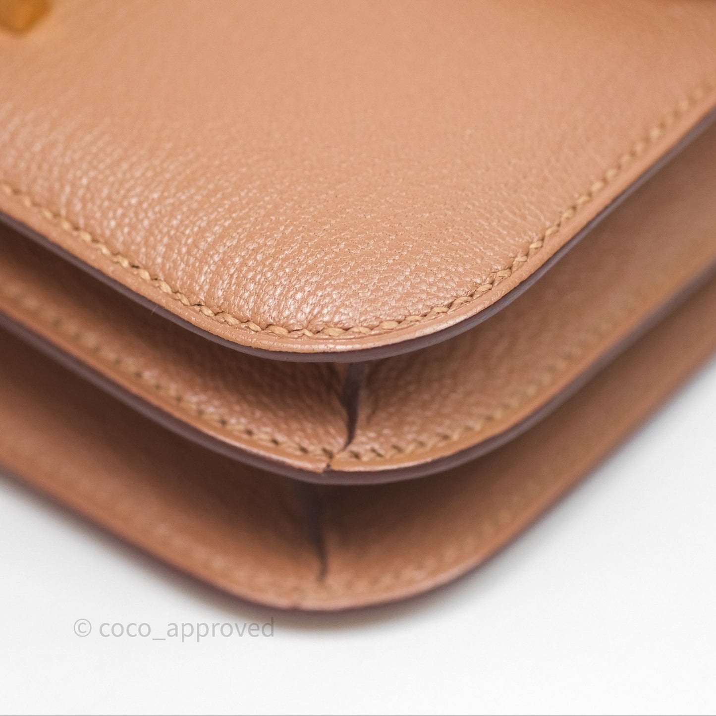 Hermès Constance Mini Quebracho Chevre Gold Hardware