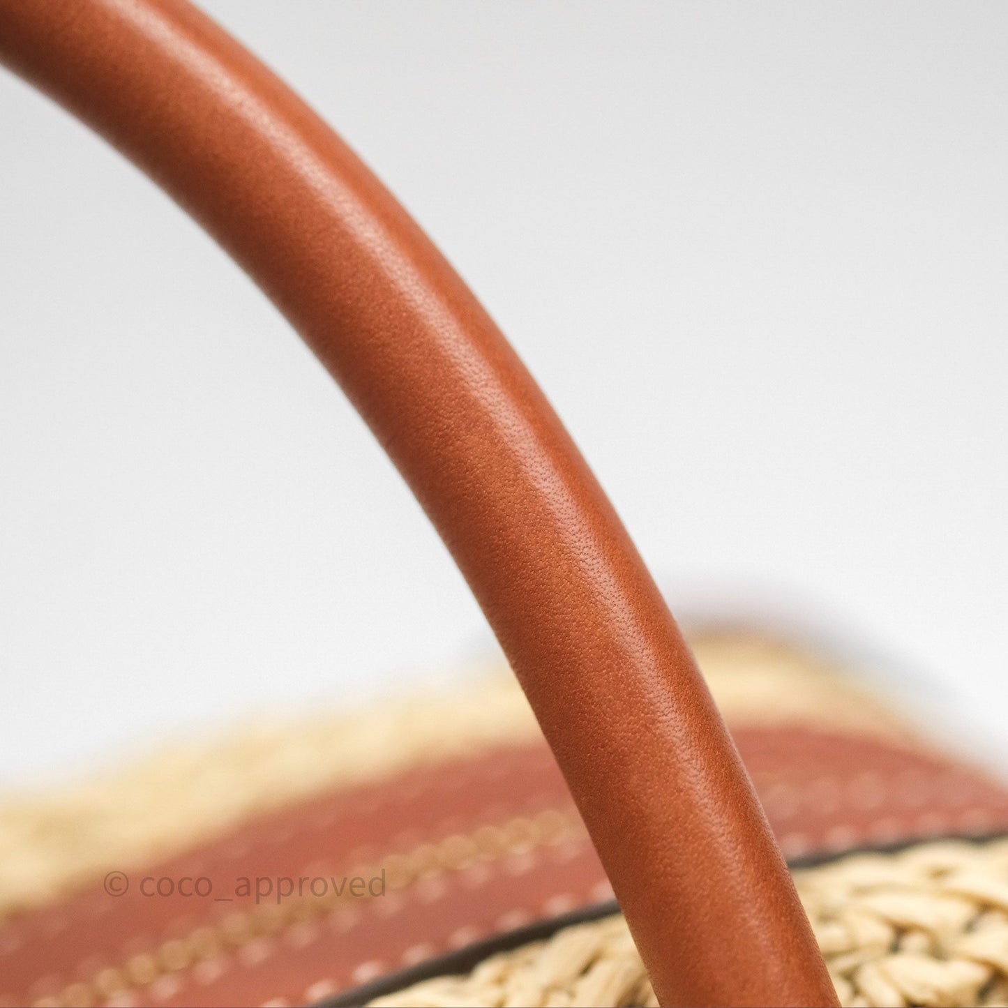 Delvaux Cool Box MM Bohème Raffia Brown