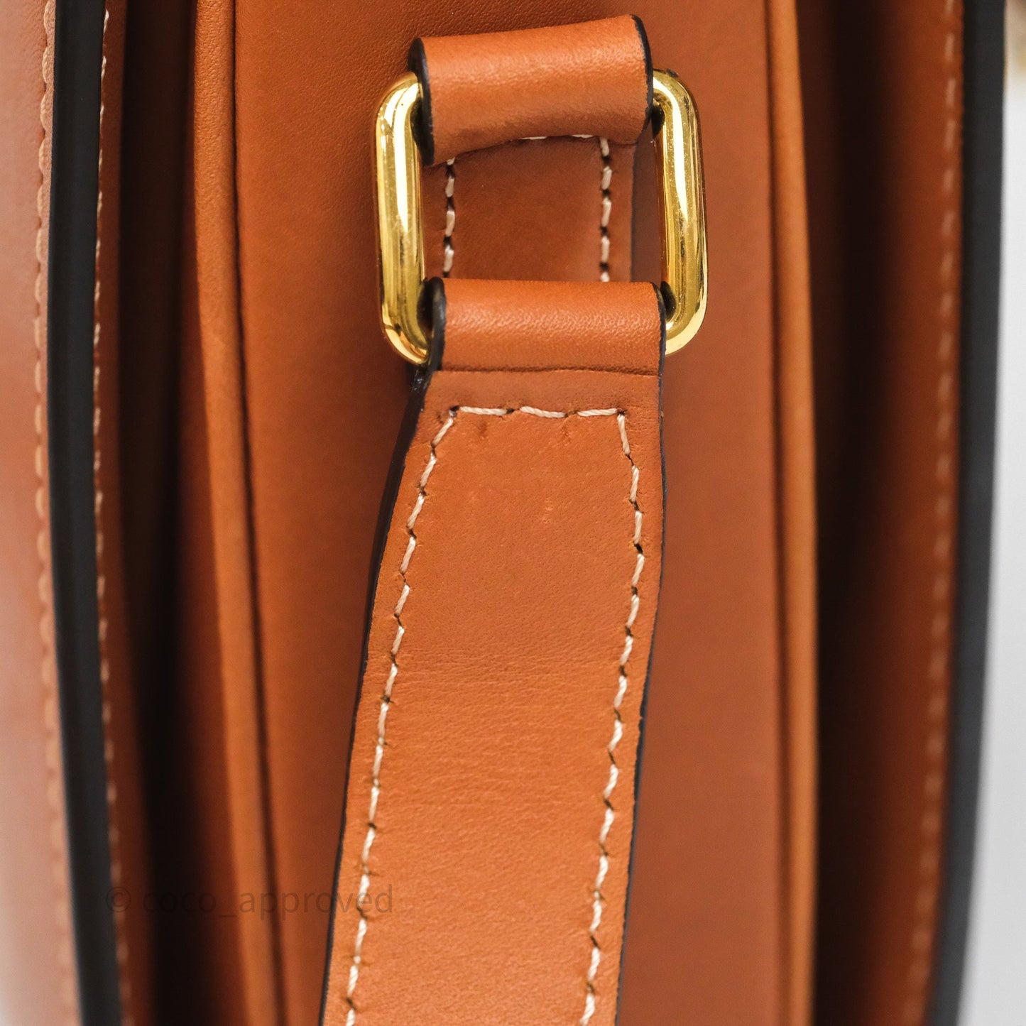 Celine Medium Triomphe Bag Tan Natural Calfskin
