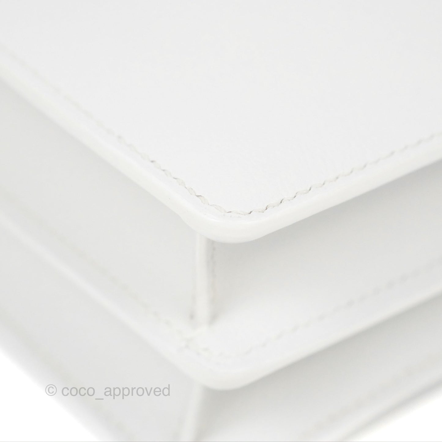 Hermès Roulis Mini 18 New White Evercolor Permabrass Hardware
