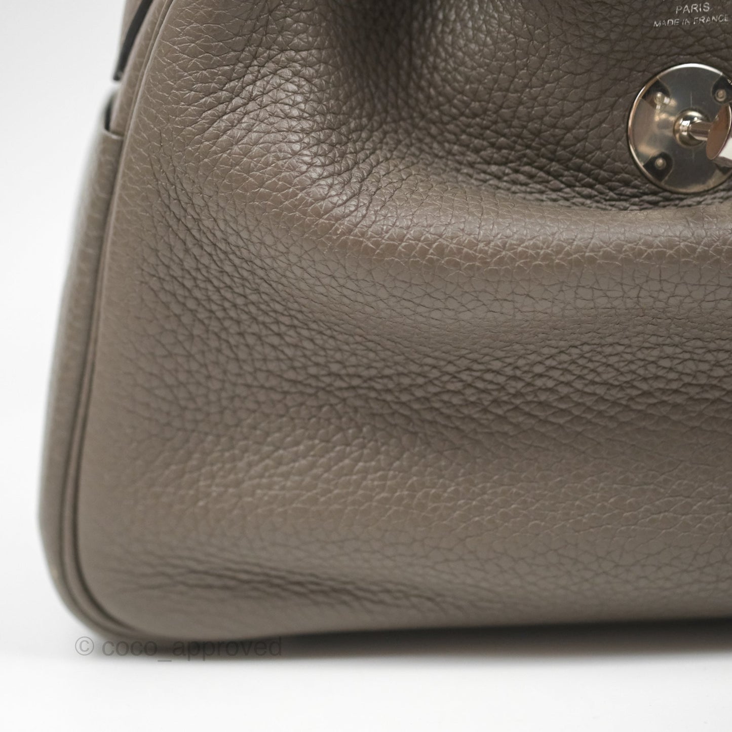 Hermès Lindy 26 Etain 8F Clemence Palladium Hardware