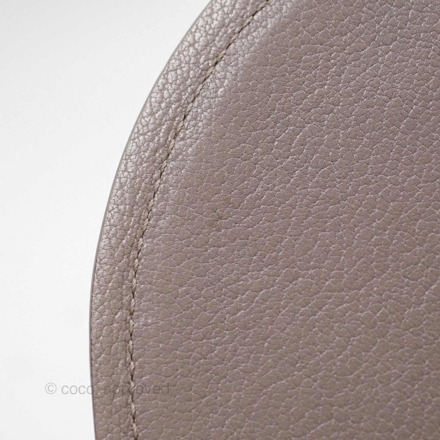 Chanel Coco Curve Flap Burnished Lilac Grey Calfskin Goatskin Antique Gold Hardware