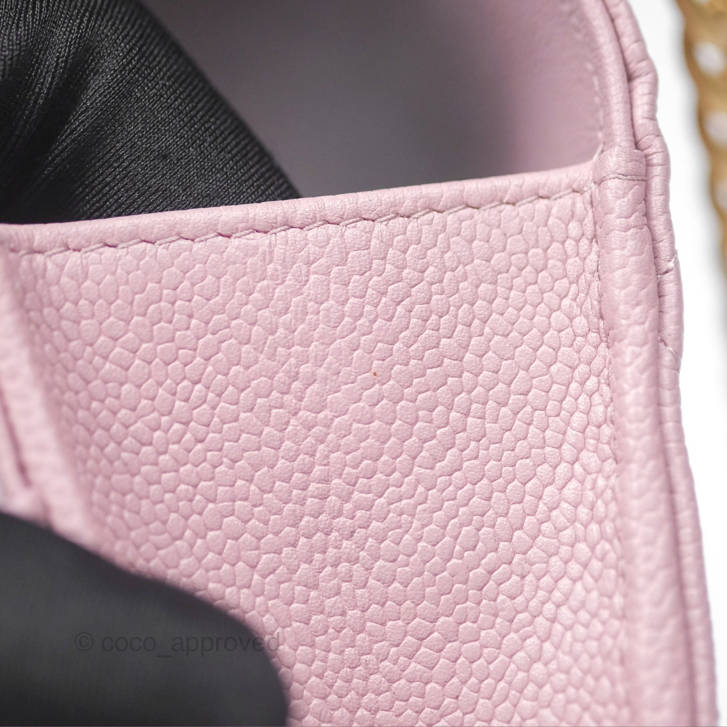 Chanel Heart Adjustable Chain WOC Dusty Pink Caviar Aged Gold Hardware