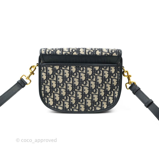 Dior Medium Bobby Bag Blue Oblique Jacquard Canvas