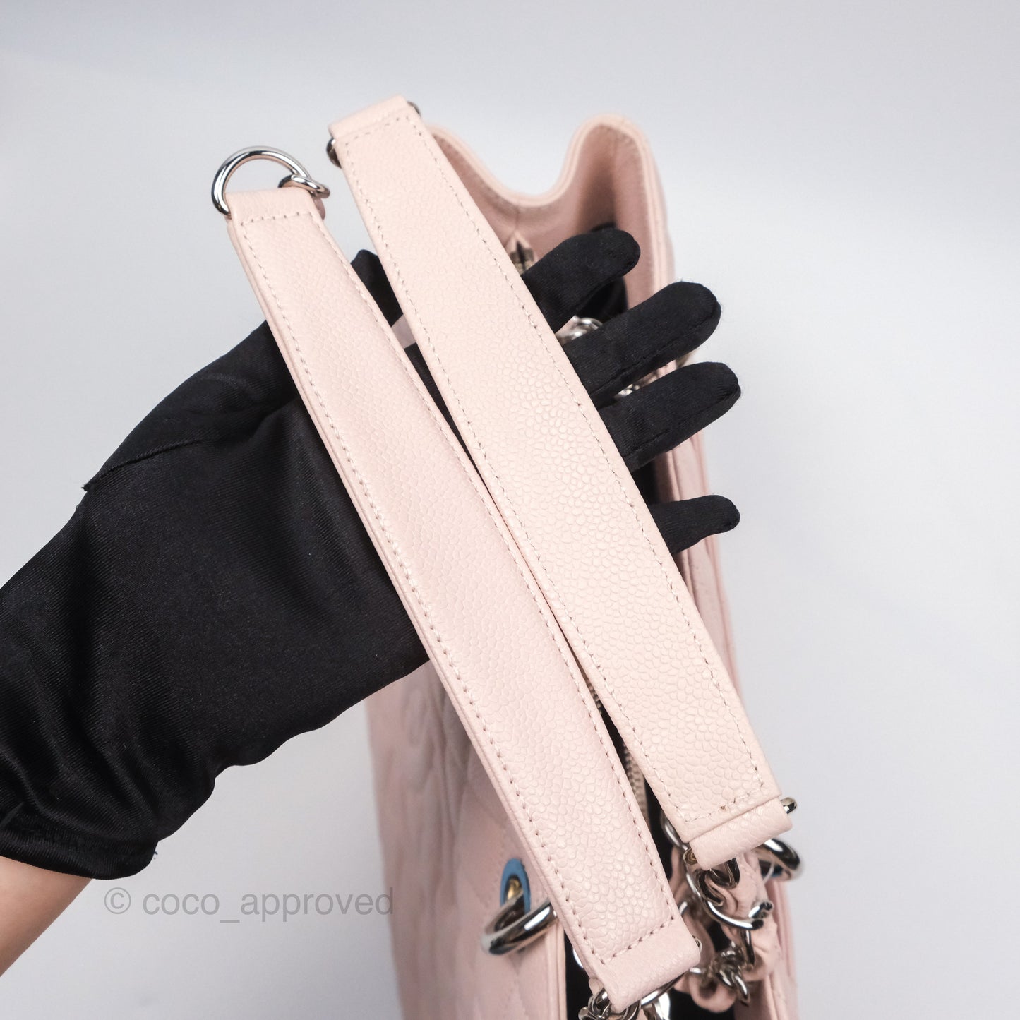 Chanel GST Pink Caviar Silver Hardware