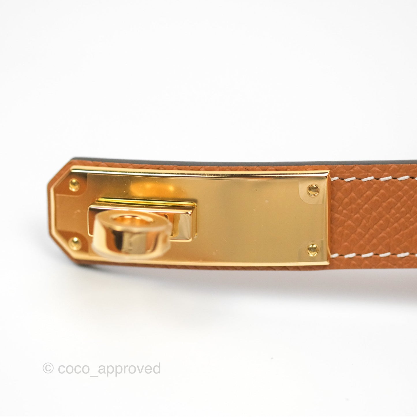 Hermès Kelly Buckle Belt Gold Epsom Gold Hardware