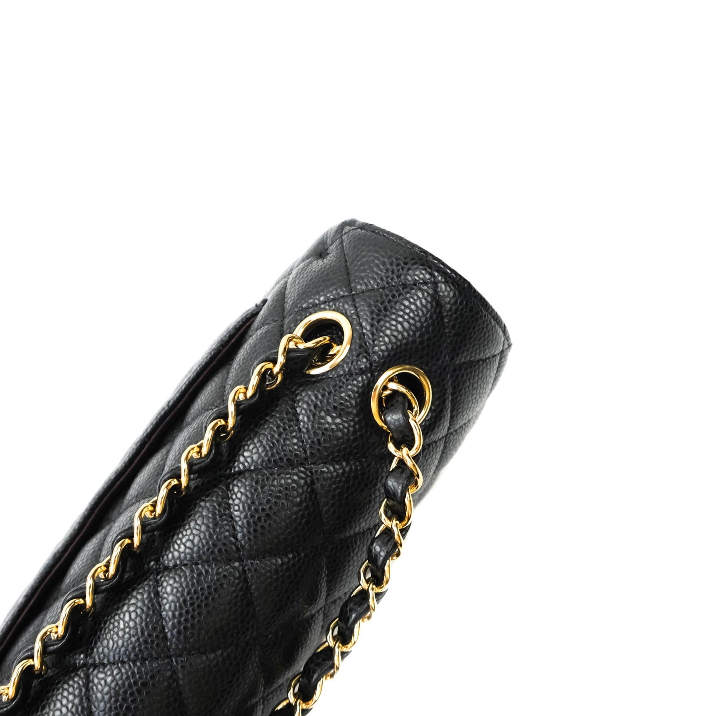 Chanel Classic Small S/M Flap Black Caviar Gold Hardware