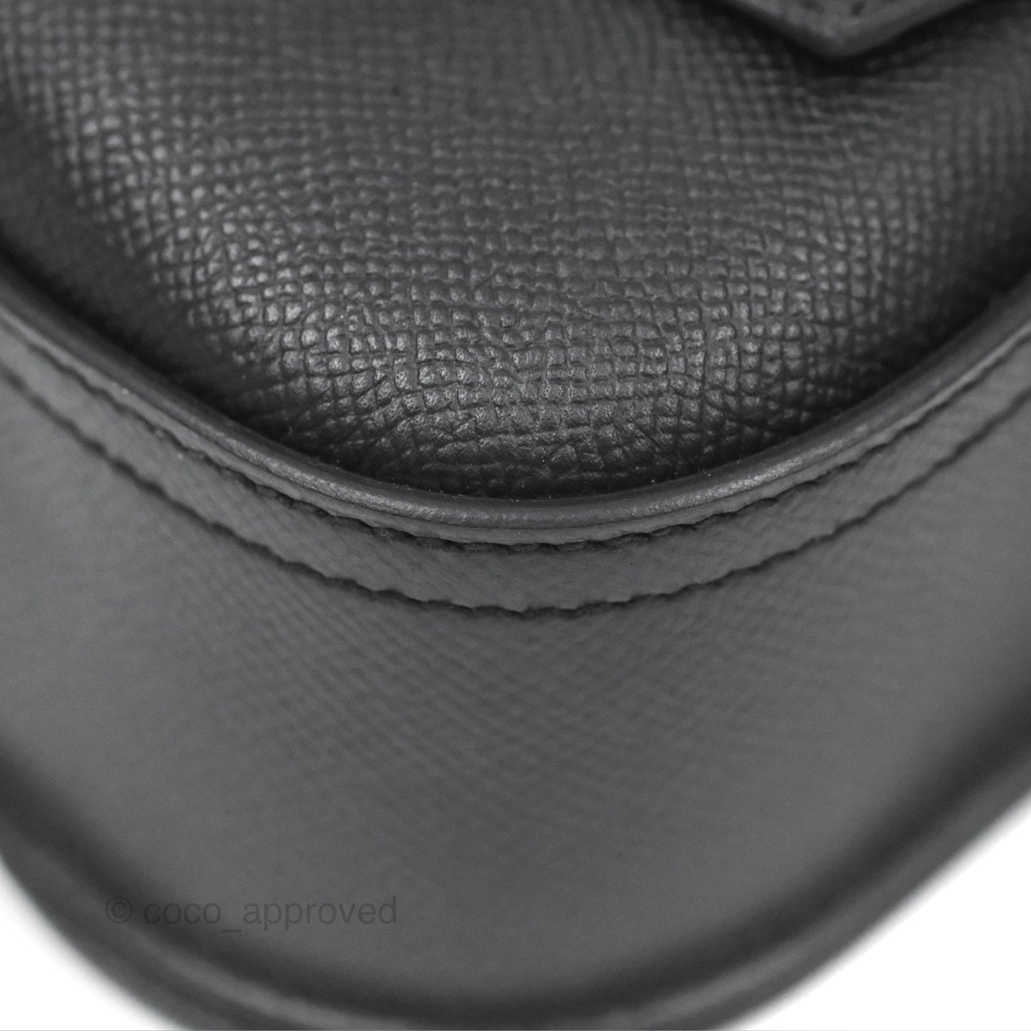 Hermès Della Cavalleria Mini Bag Black Epsom Palladium Hardware