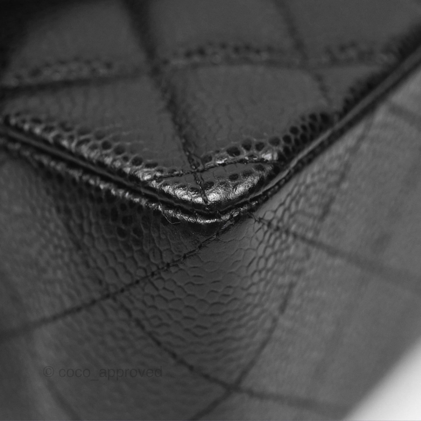 Chanel Small Classic Flap Quilted Black Caviar Gold Hardware