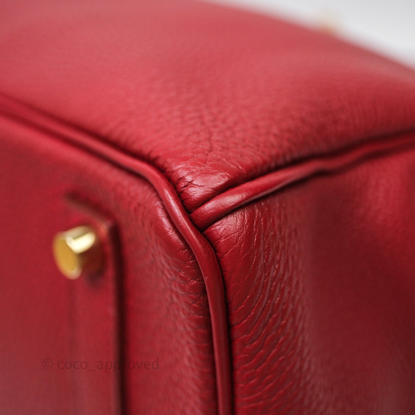 Hermès Birkin 35 Red Togo Gold Hardware