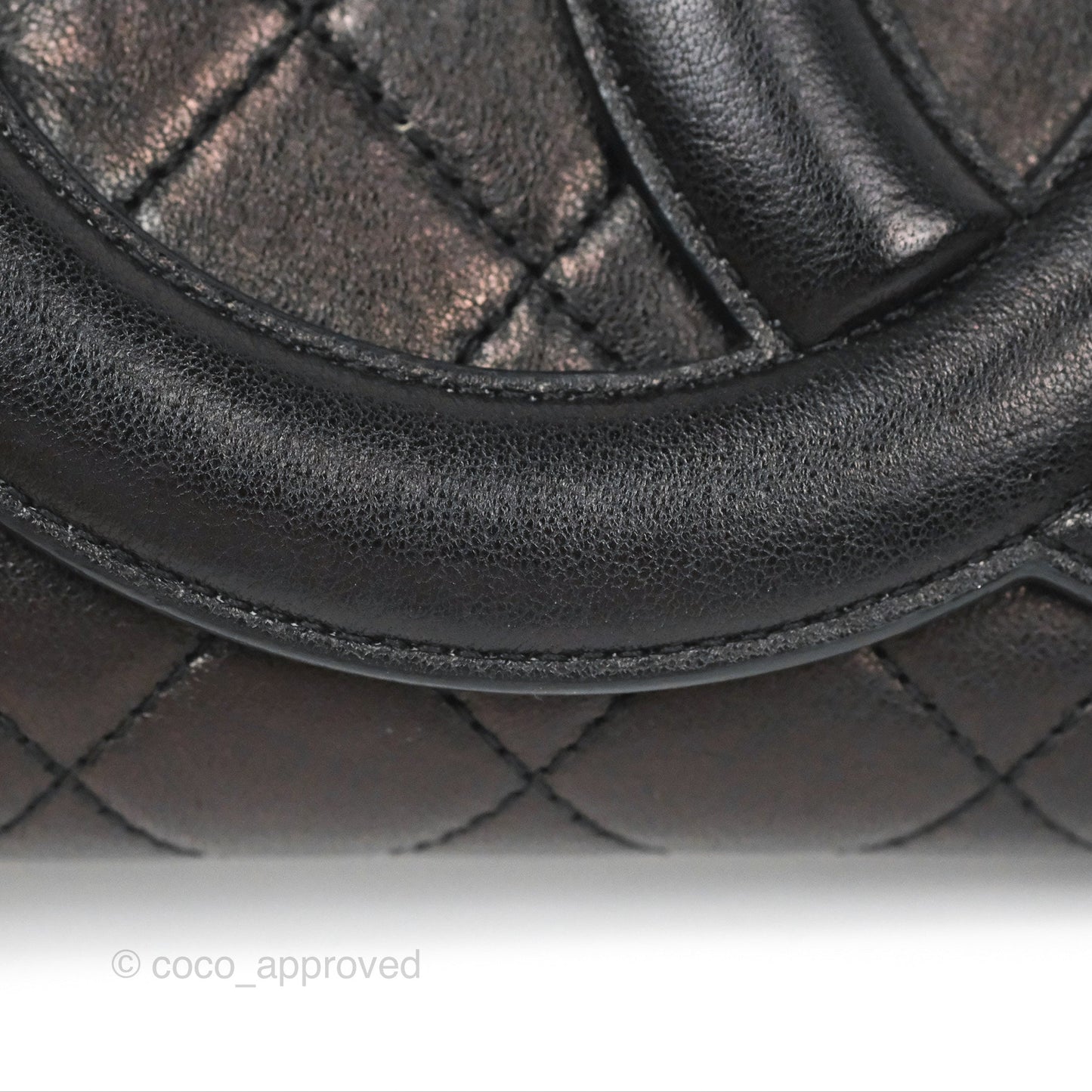 Chanel Coco Midnight Clutch Black Lambskin Gold Hardware