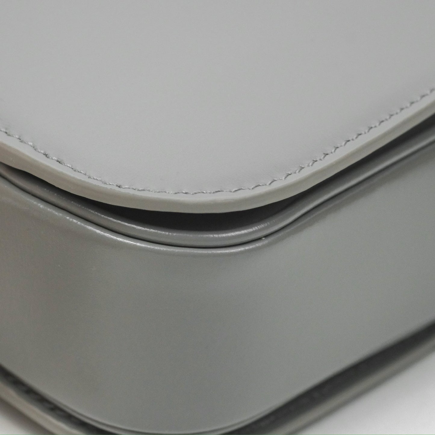 Celine Medium Triomphe Bag Zinc Shiny Calfskin