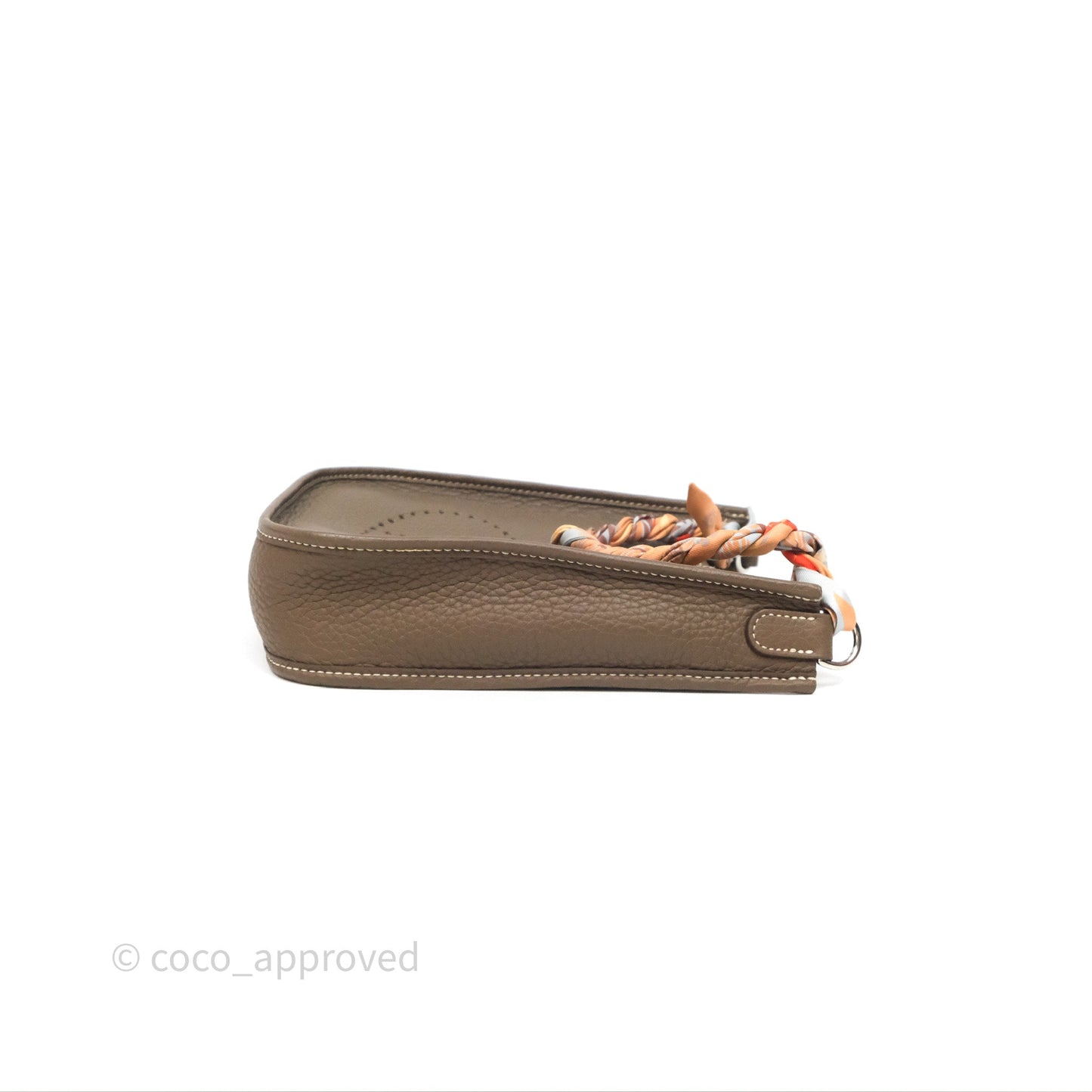 Hermès Mini Evelyne 16 Etoupe Clemence Palladium Hardware