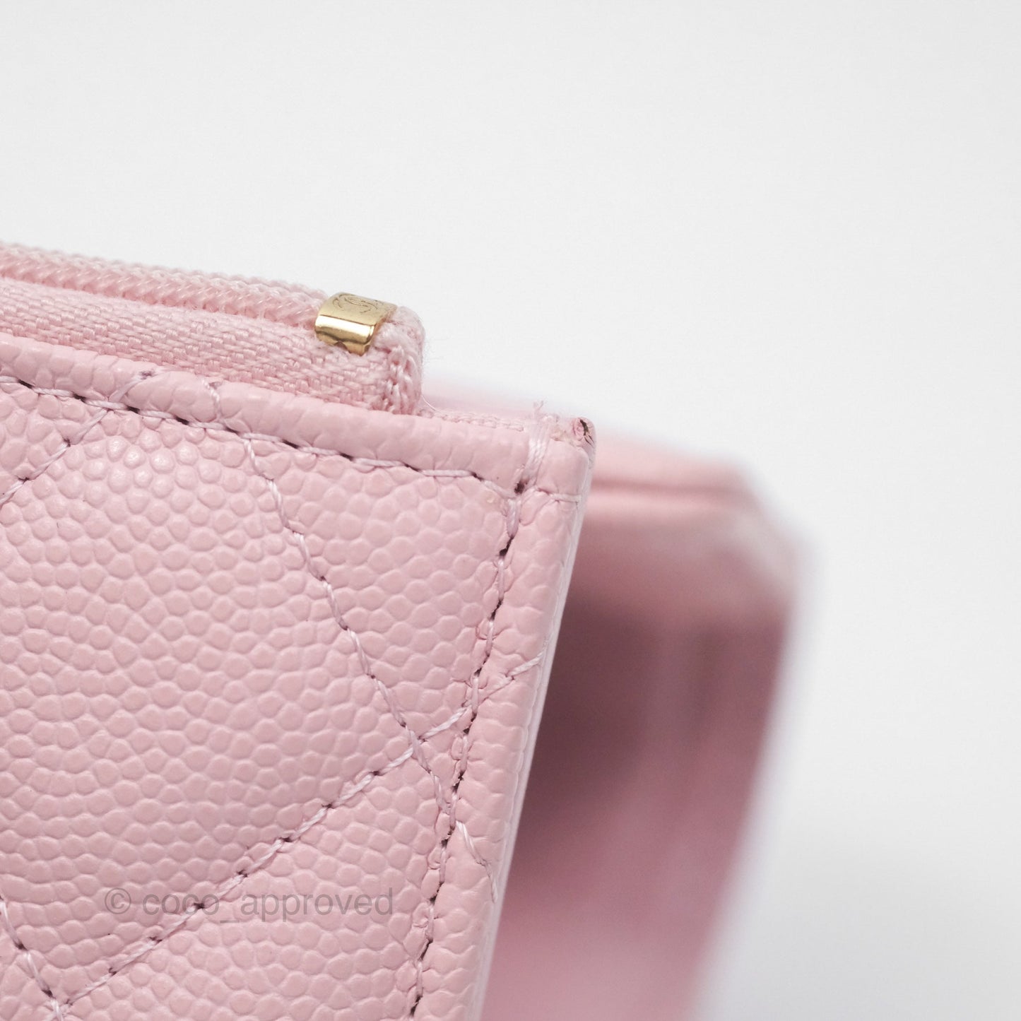 Chanel Classic Short Flap Wallet Pink Caviar Gold Hardware