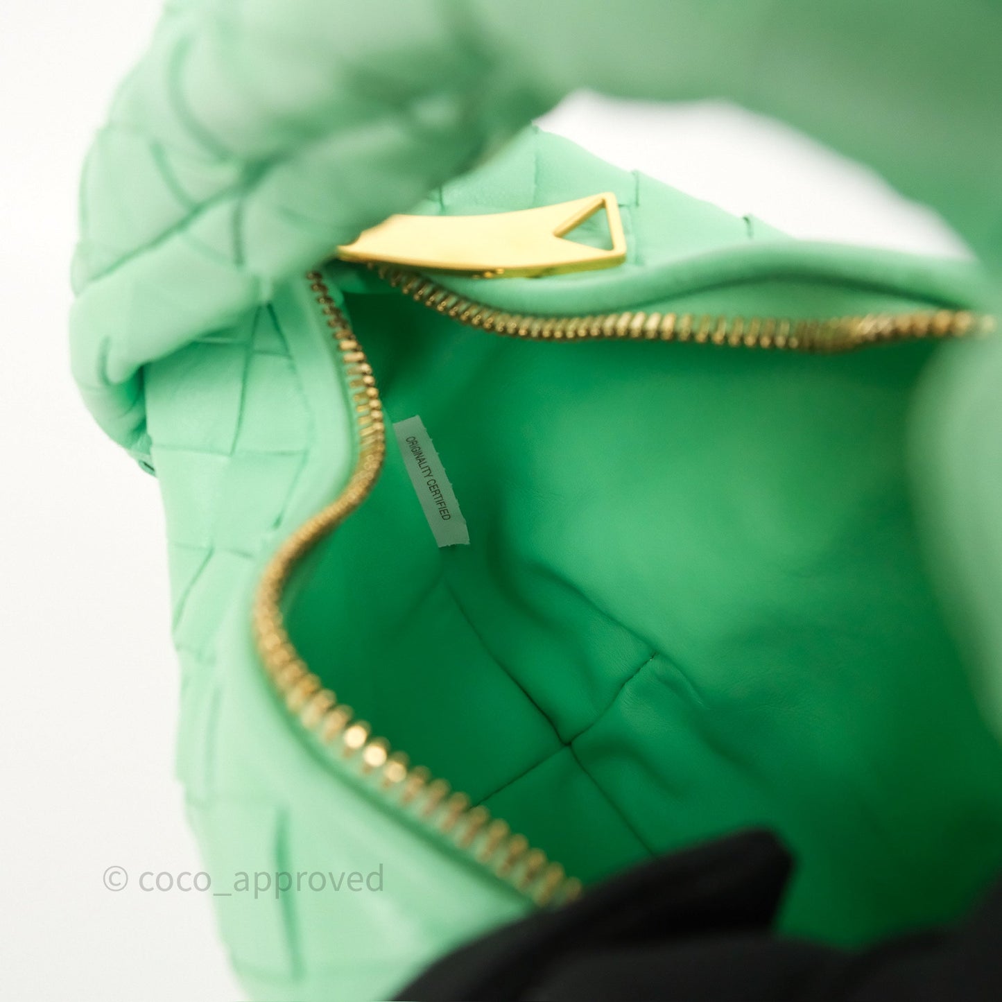 Bottega Veneta Mini Jodie Bag Green Intrecciato Lambskin