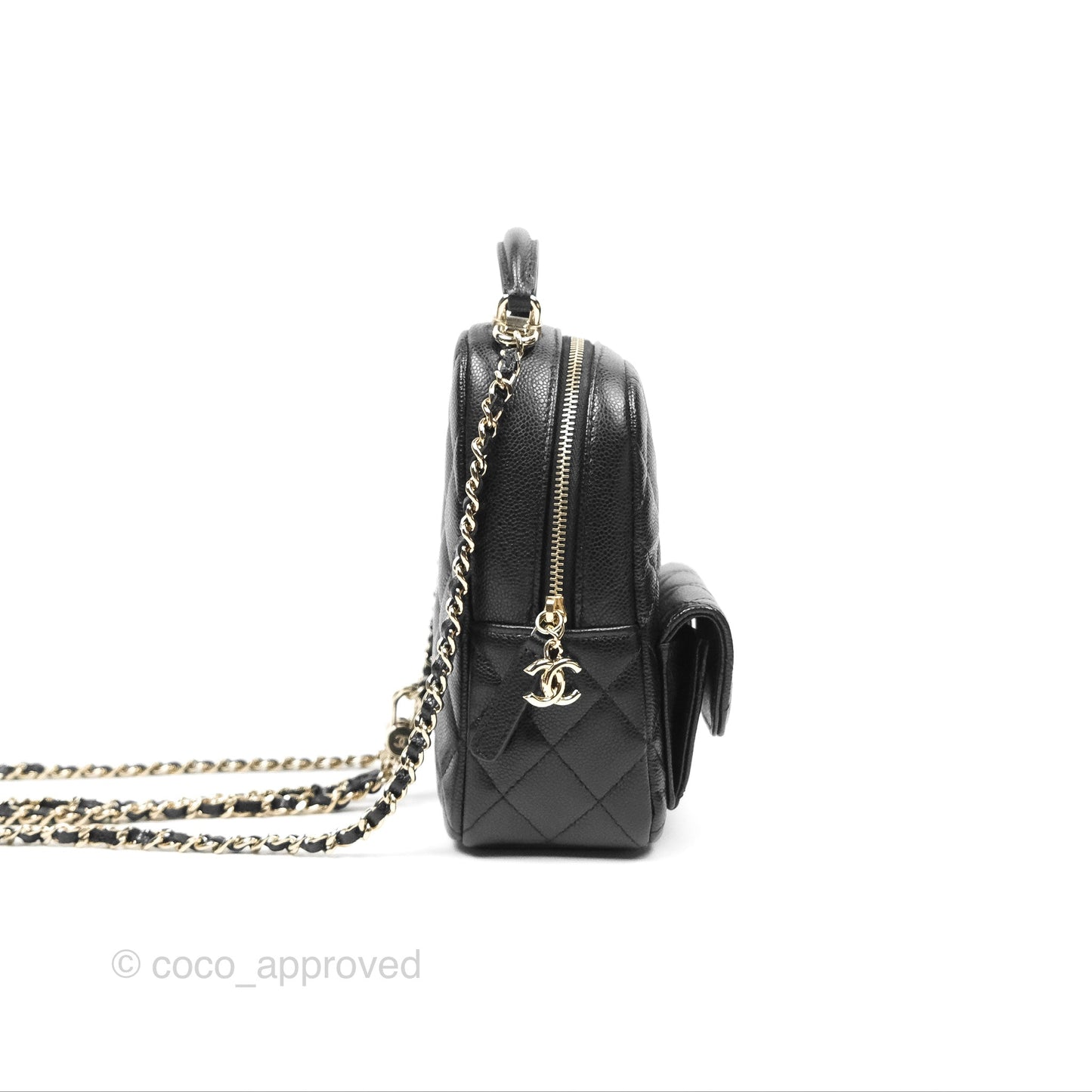 Chanel Classic Mini Backpack Black Caviar Gold Hardware