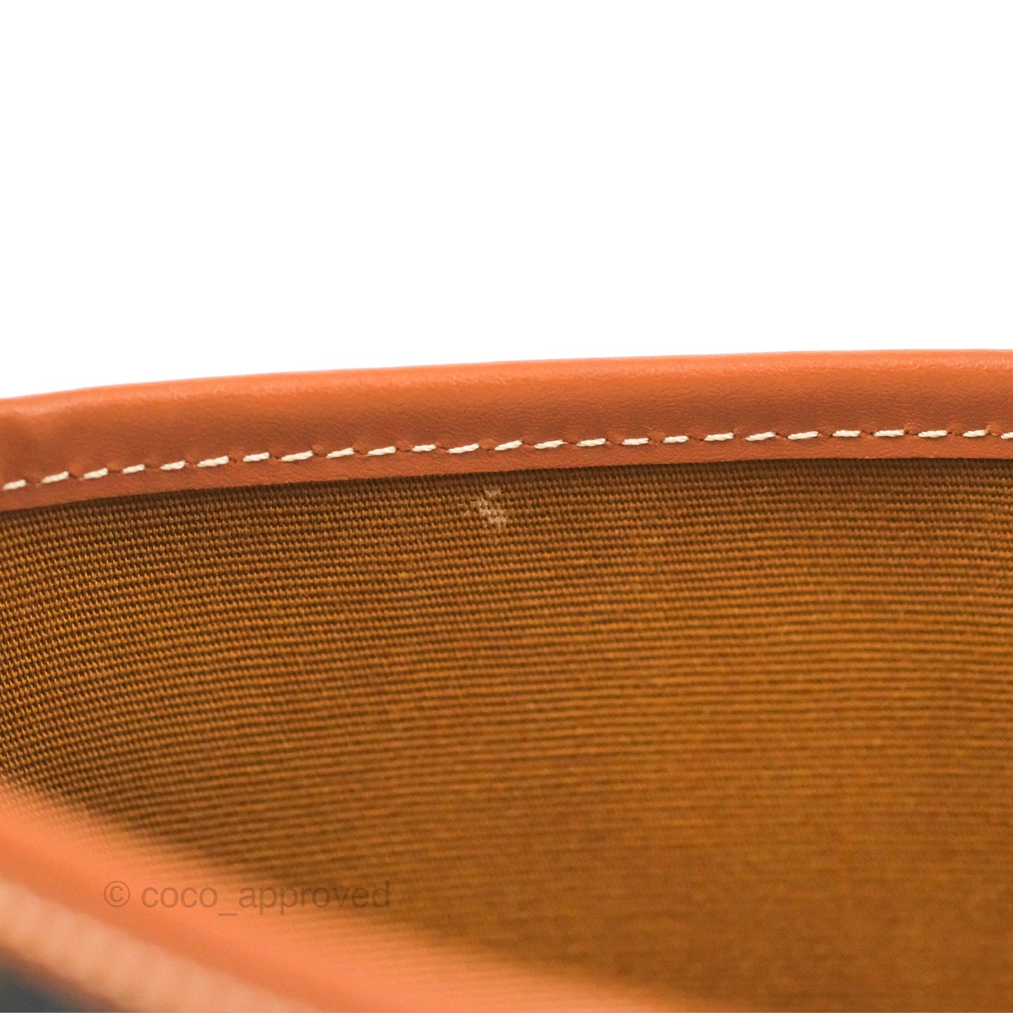 Celine Small Bucket Triomphe Canvas Tan Calfskin