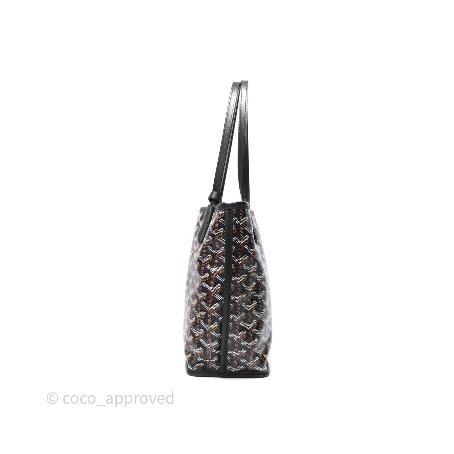 Goyard Anjou Mini Bag Goyardine Canvas Black