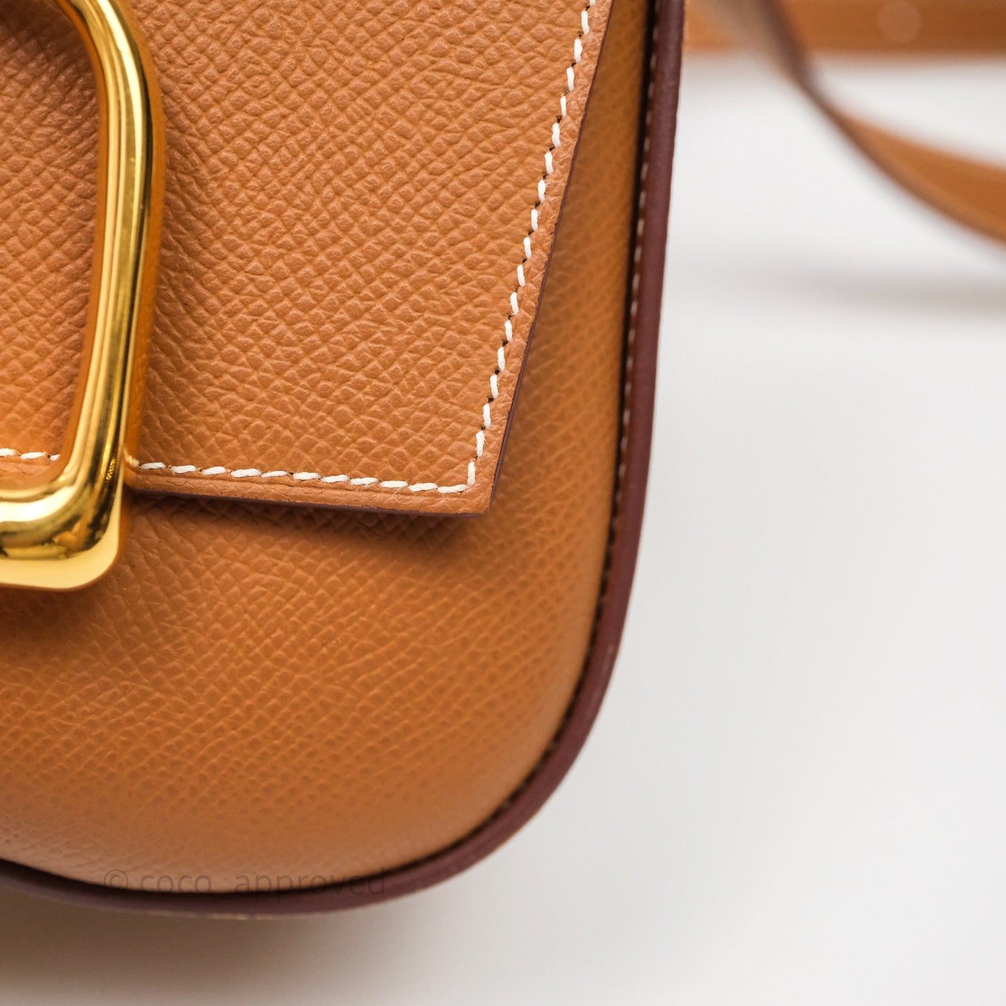 Hermès Della Cavalleria Mini Bag Gold 37 Epsom Gold Hardware