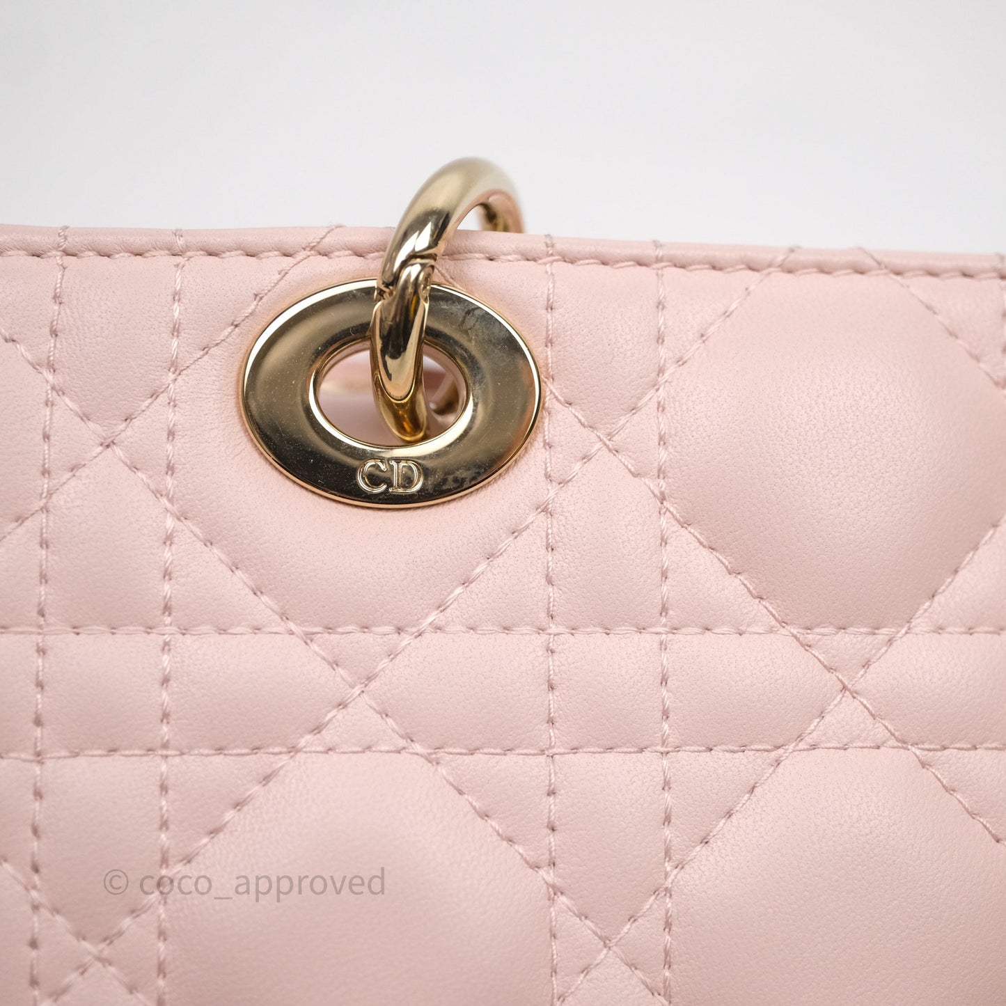 Dior Micro Lady D-Joy Bag Powder Pink Cannage Lambskin