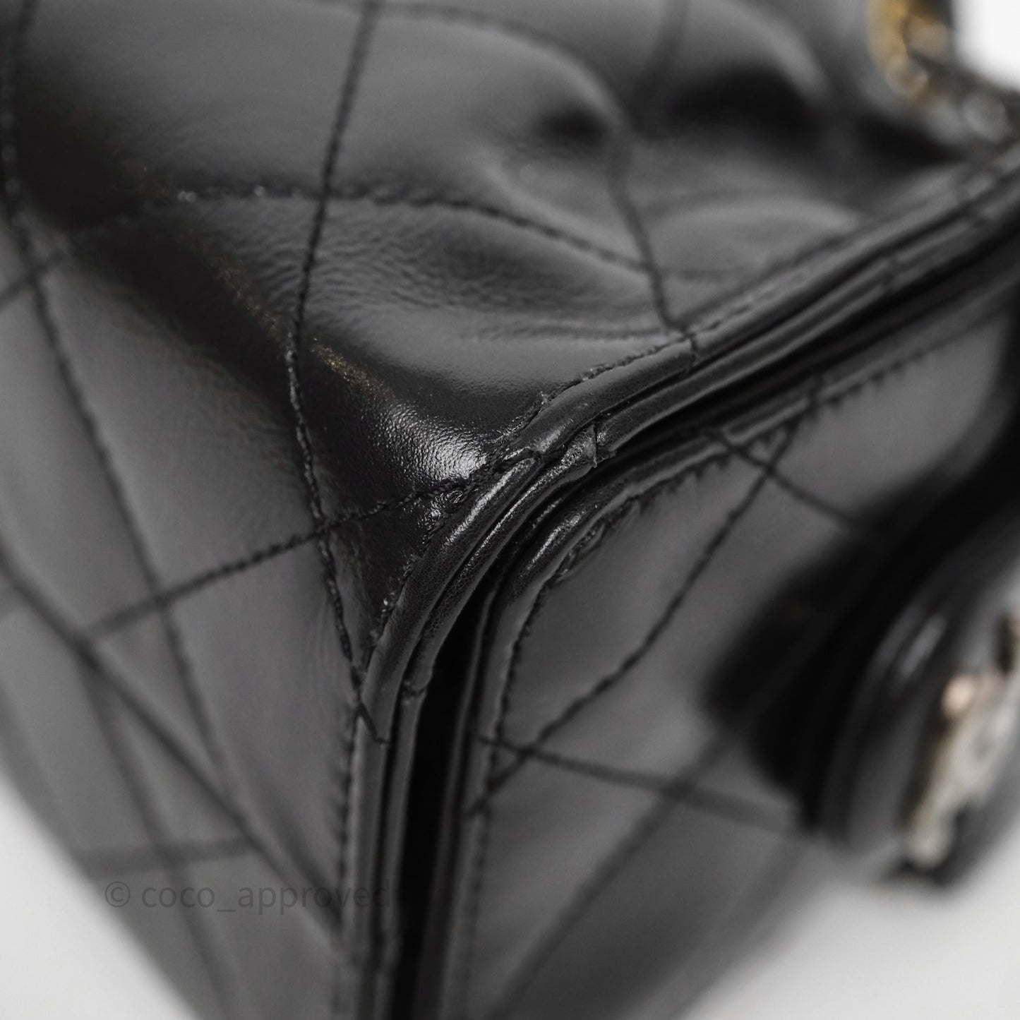 Chanel Mini 25 Black Bag Calfskin Mixed Hardware
