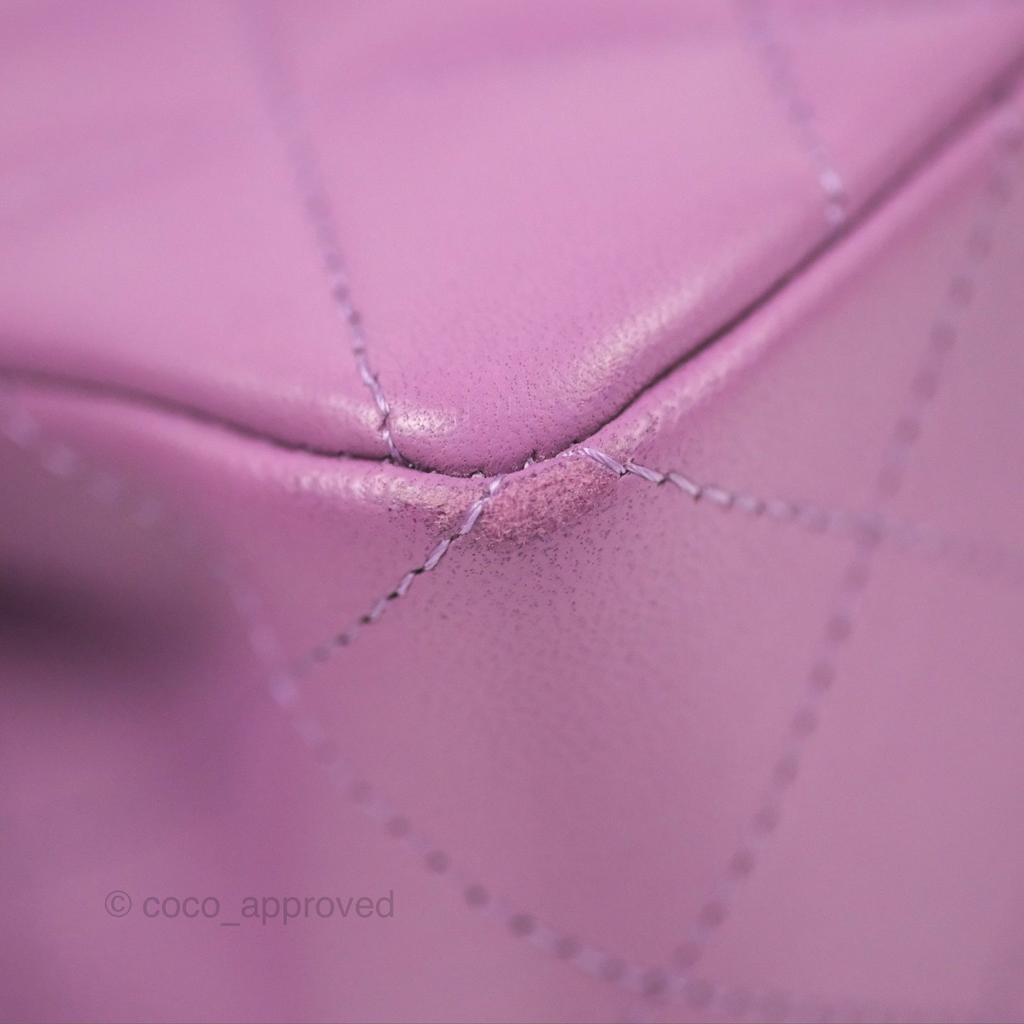 Chanel Small Classic Quilted Flap Purple Lambskin Silver Hardware