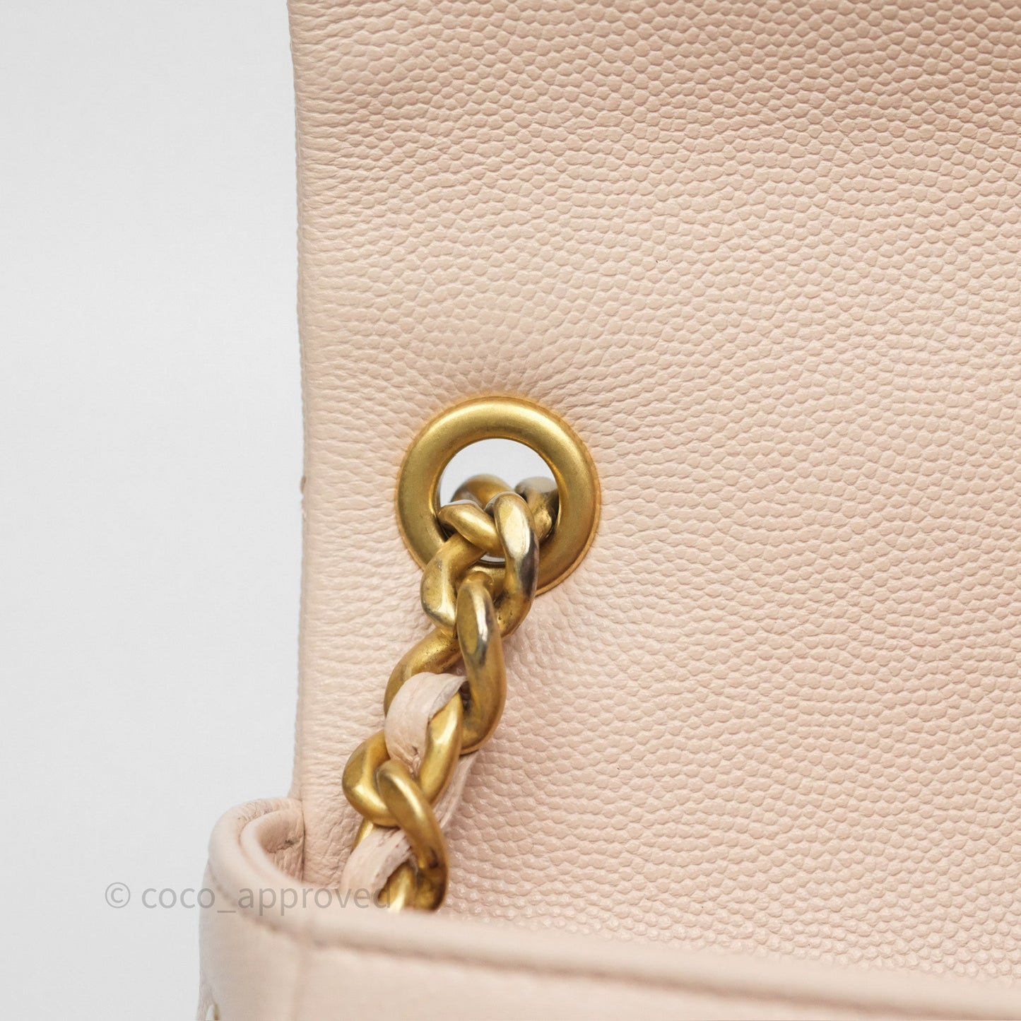 Chanel Small Fashion Therapy Flap Bag Light Pink Caviar Aged Gold Hardware