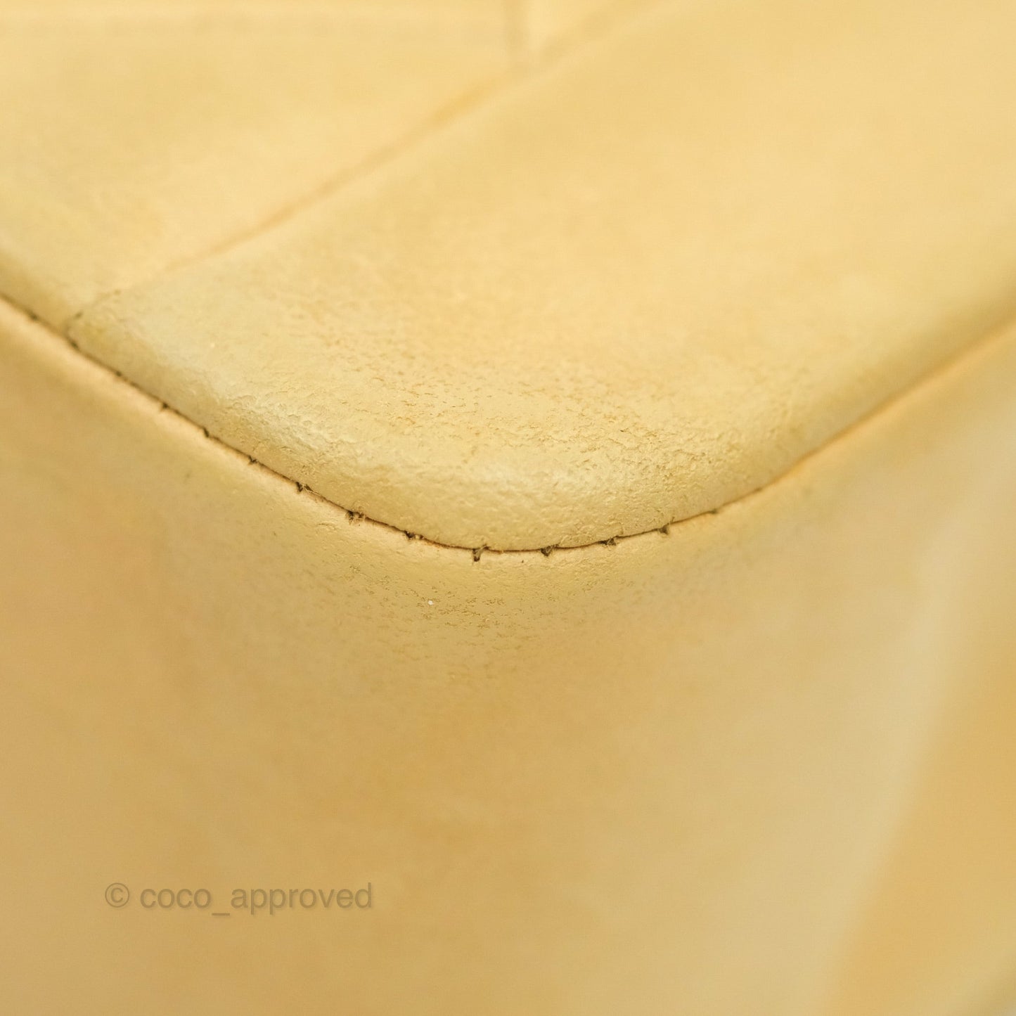 Chanel Small Vintage Quilted Classic Diana Flap Bag Beige Lambskin 24K Gold Hardware