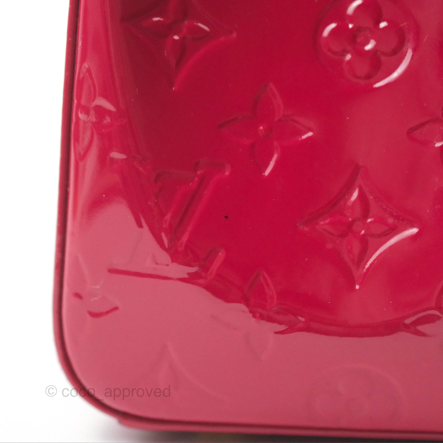 Louis Vuitton Brea MM Red Vernis Patent Monogram