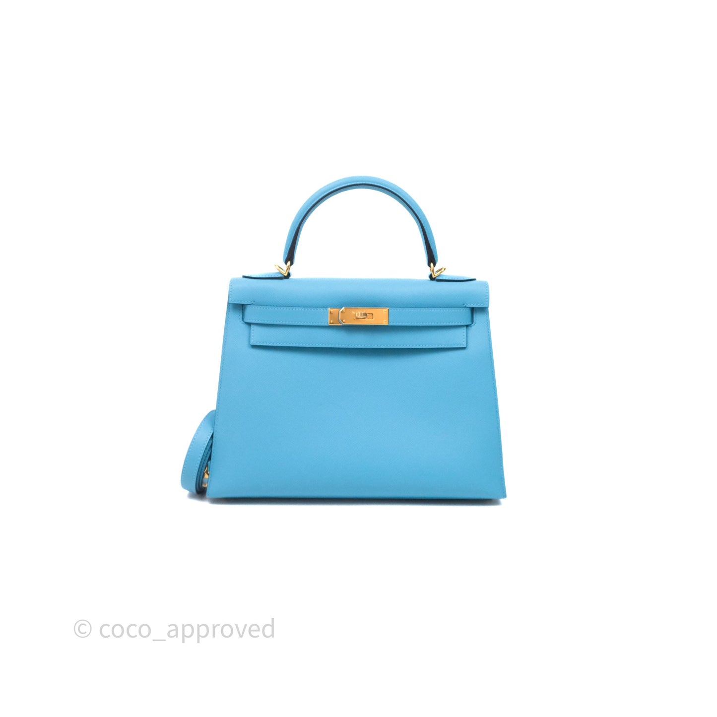 Hermès Kelly 28 Bleu du Nord P3 Epsom Gold Hardware