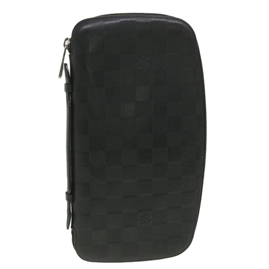 LOUIS VUITTON Damier Infini Atoll Travel Case Onyx N41380 LV 38197