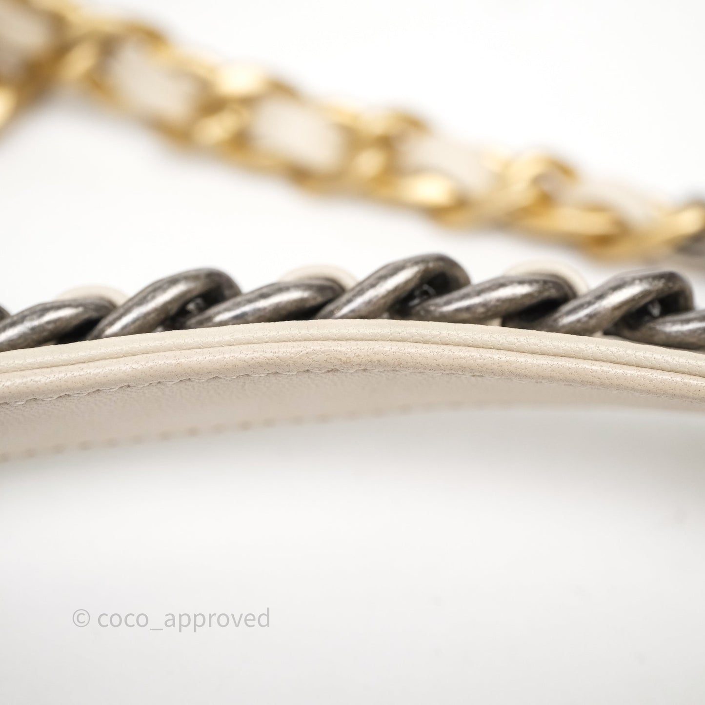 Chanel 19 Small Ivory Mixed Hardware