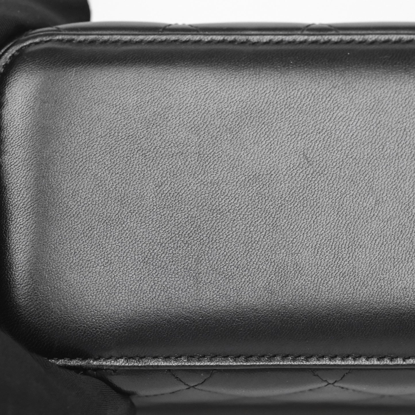Chanel Classic Vanity with Chain Black Lambskin Gold Hardware