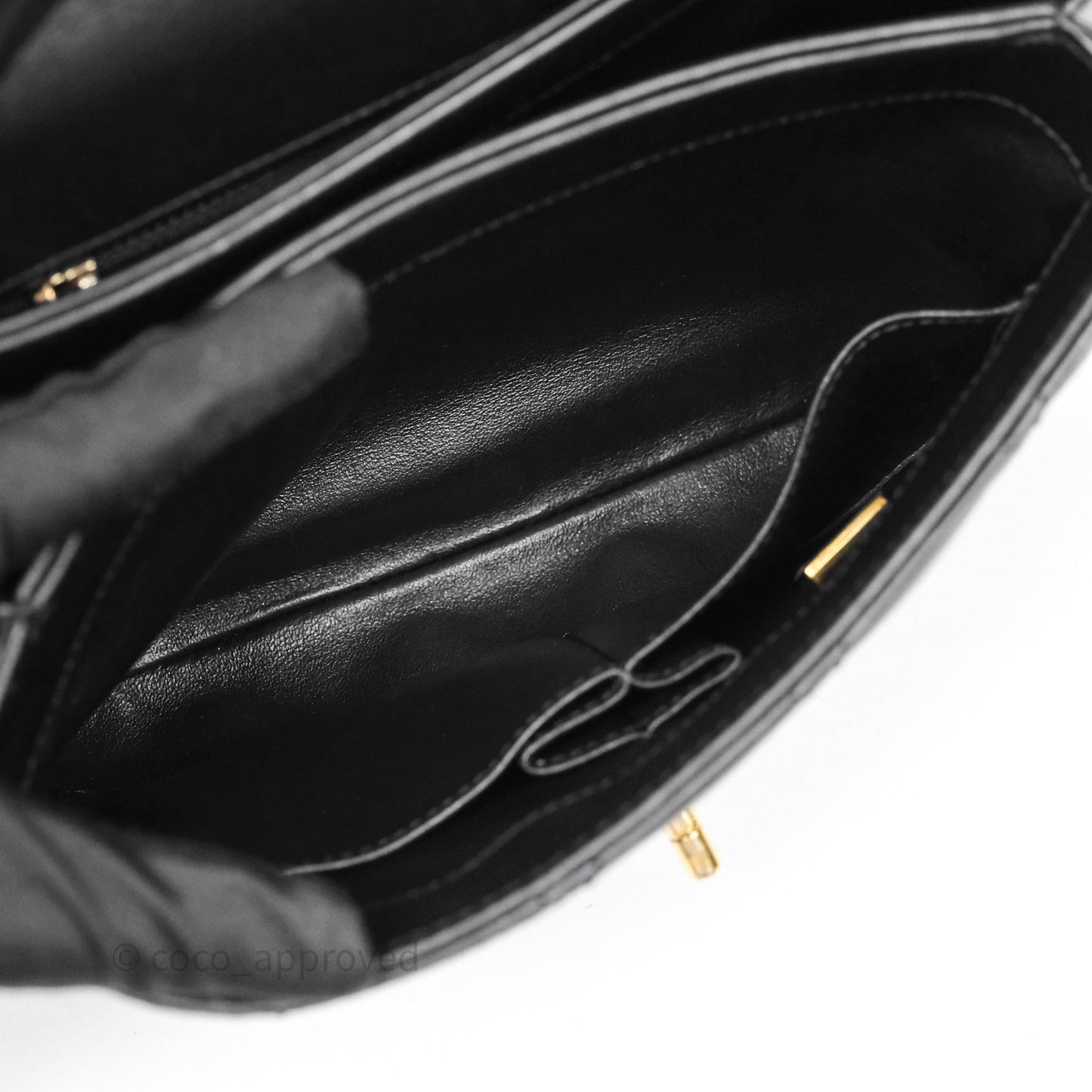 Chanel Small Trendy CC Black Lambskin Gold Hardware