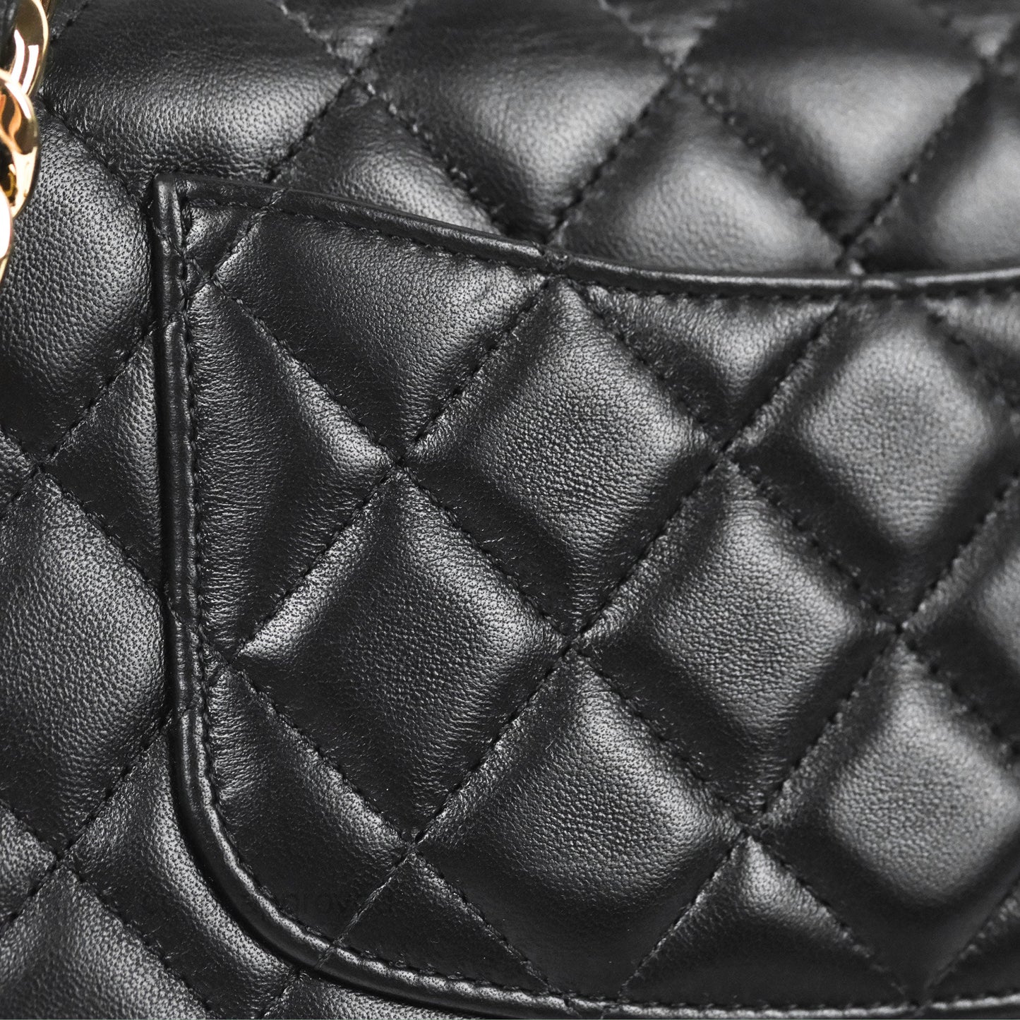 Chanel Quilted Mini Rectangular Lambskin Black Flap With Charms Gold Hardware 21C