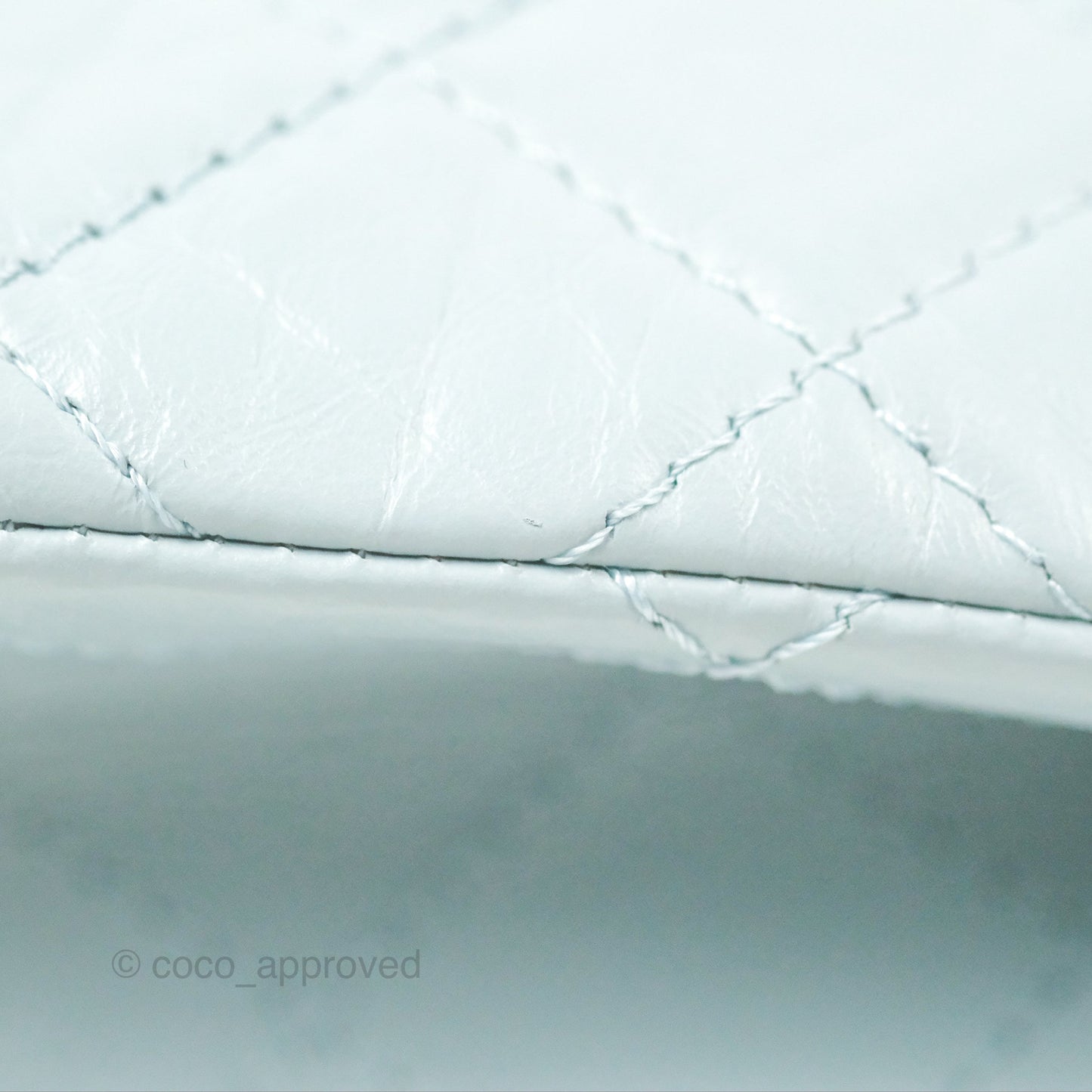 Chanel Reissue 226 Quilted Light Blue Aged Calfskin Gold Hardware