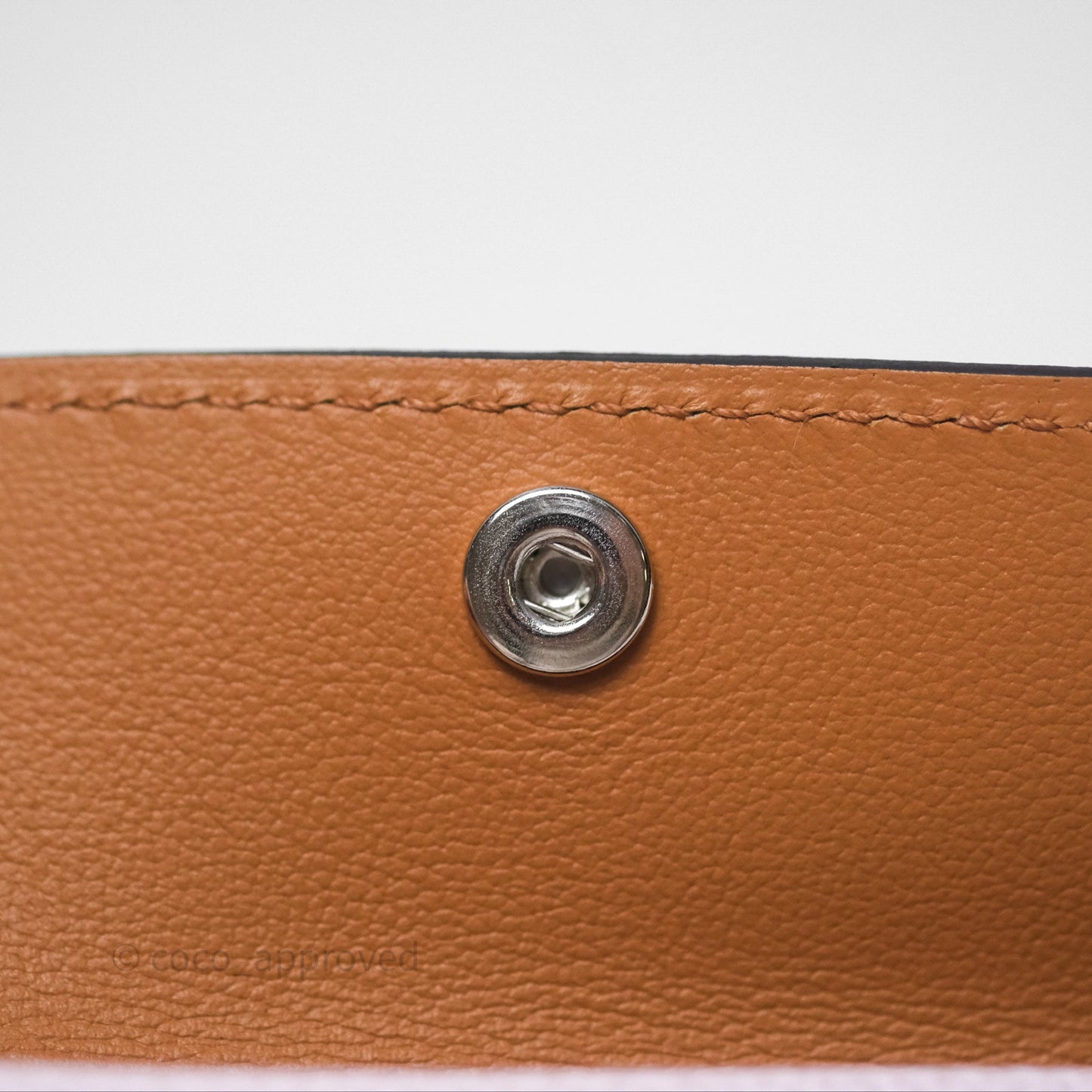 Hermès Epsom Kelly Pocket 18 Belt Mauve Pale 09 Palladium Hardware