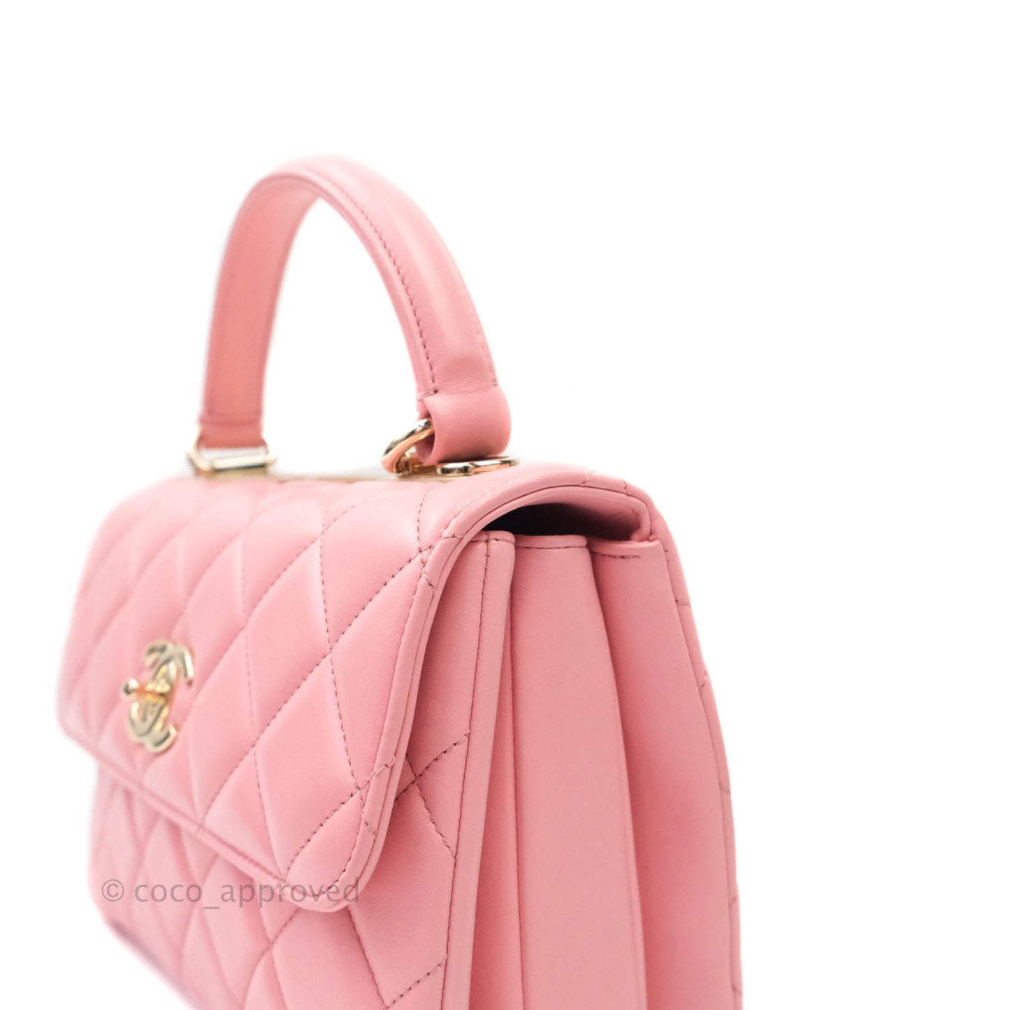 Chanel Quilted Trendy CC Small Pink Lambskin Gold Hardware
