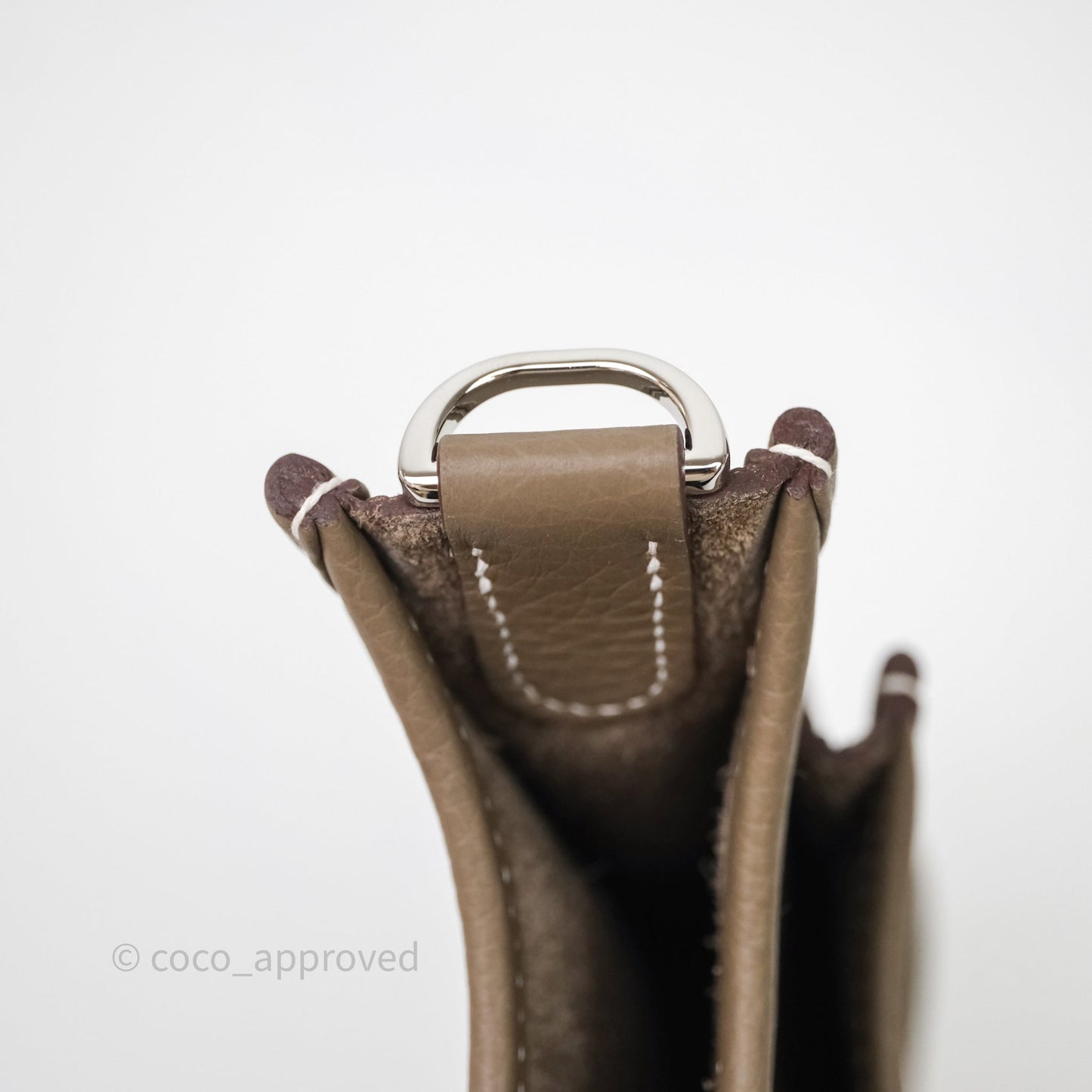 Hermès Evelyne 23 Etoupe 18 Clemence Palladium Hardware