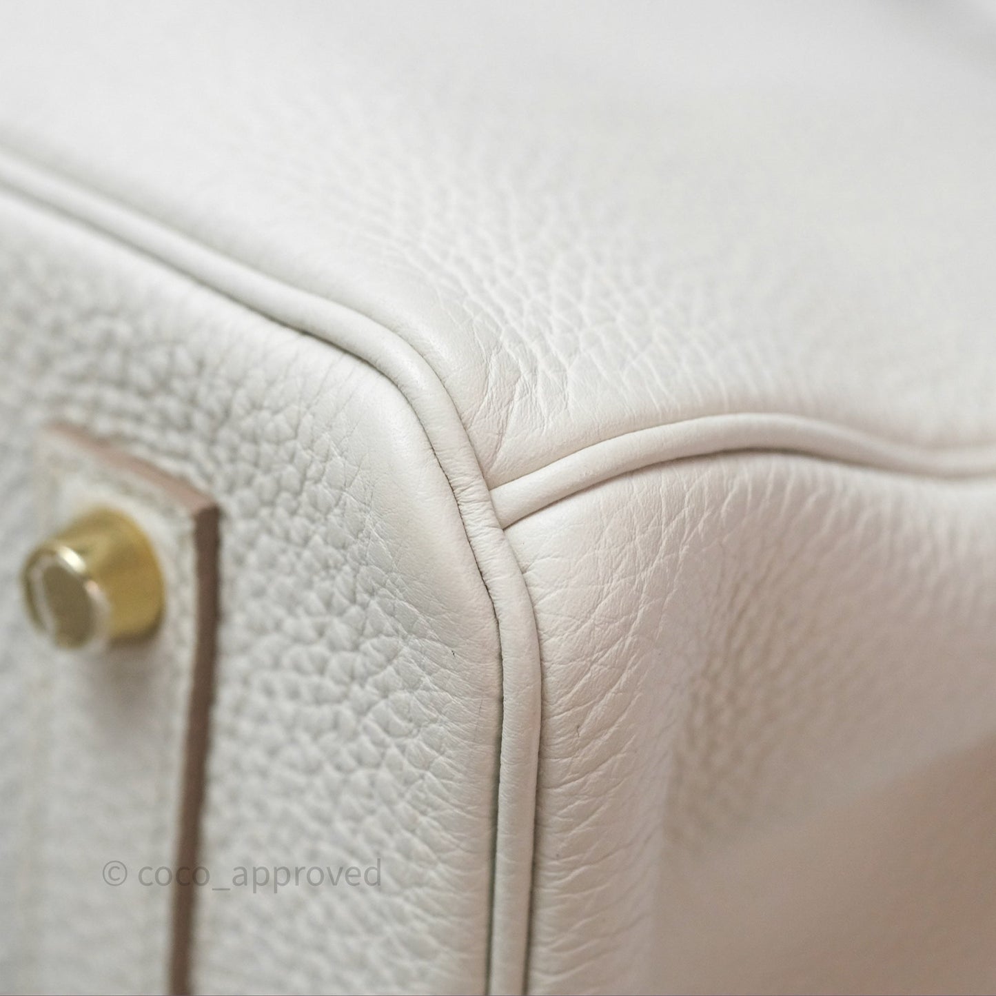 Hermès Retourne Birkin 35 Beton Togo Gold Hardware