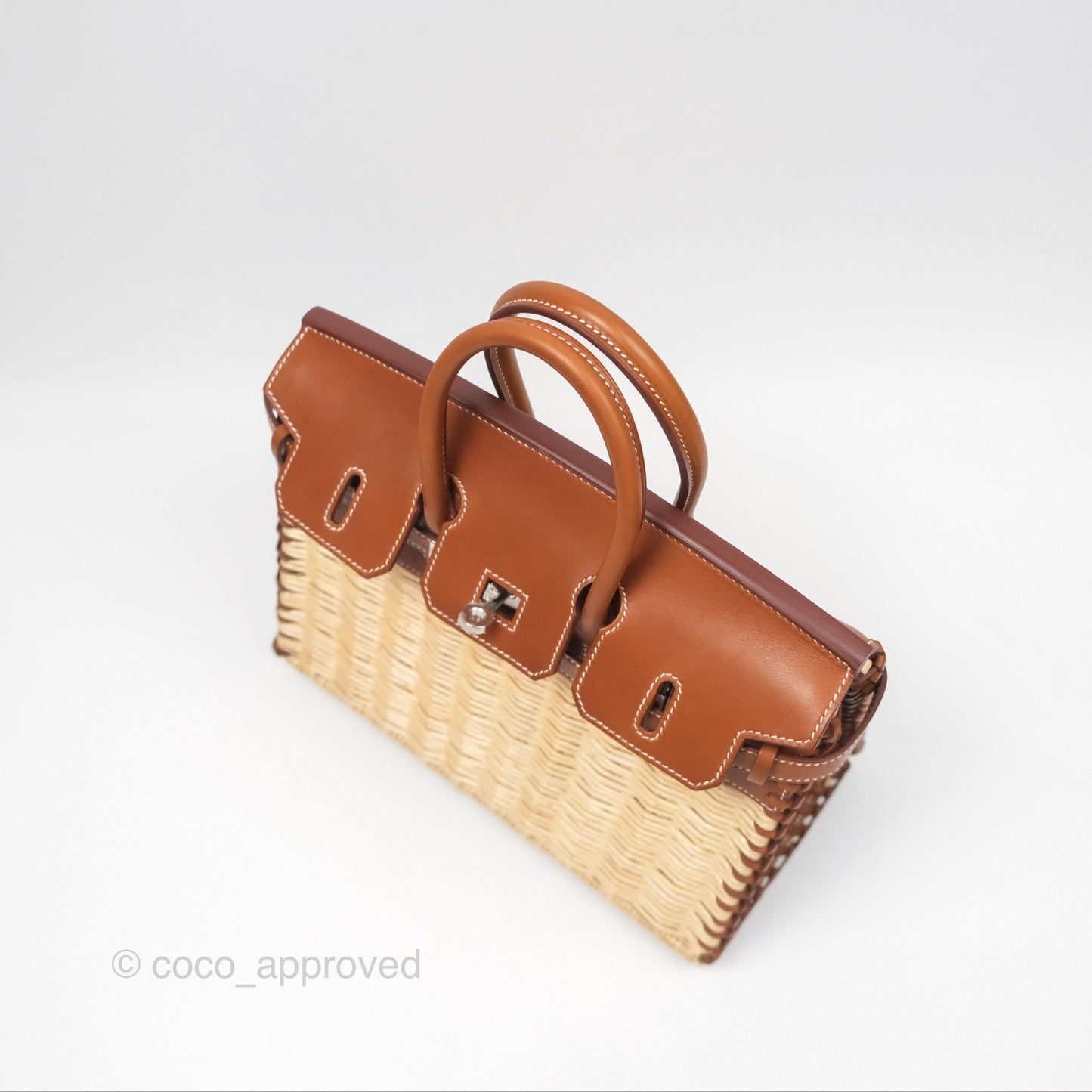 Hermès Birkin Picnic 25 Osier/ Barenia Naturel 27/ Fauve 34 Palladium Hardware