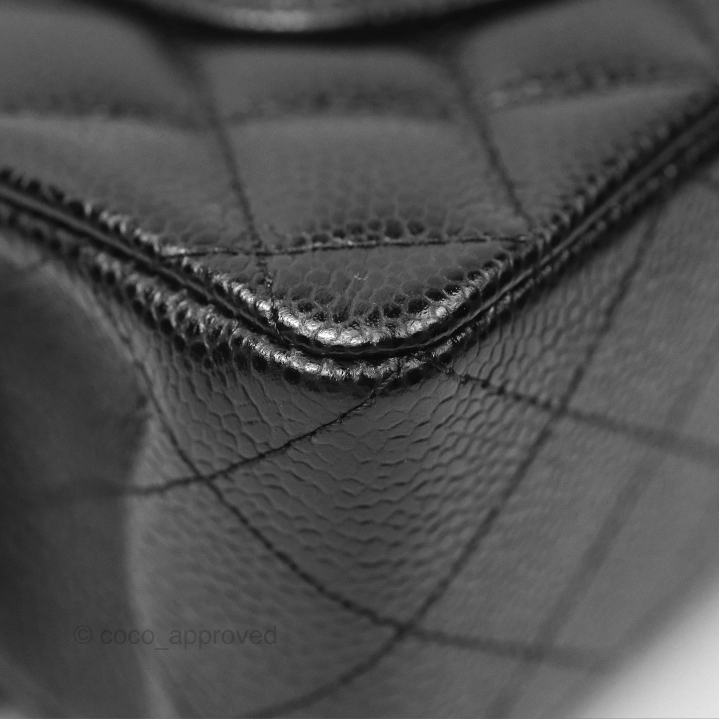 Chanel Small Classic Flap Quilted Black Caviar Gold Hardware