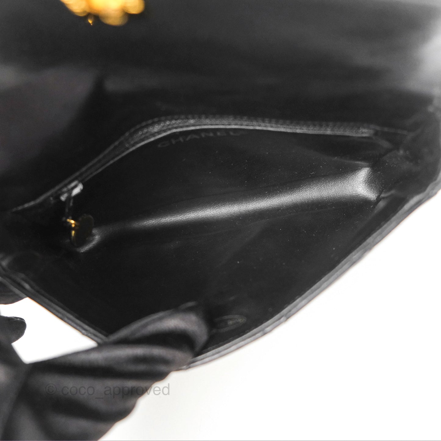 Chanel Vintage Belt Bag Quilted Black Lambskin 24K Gold Hardware