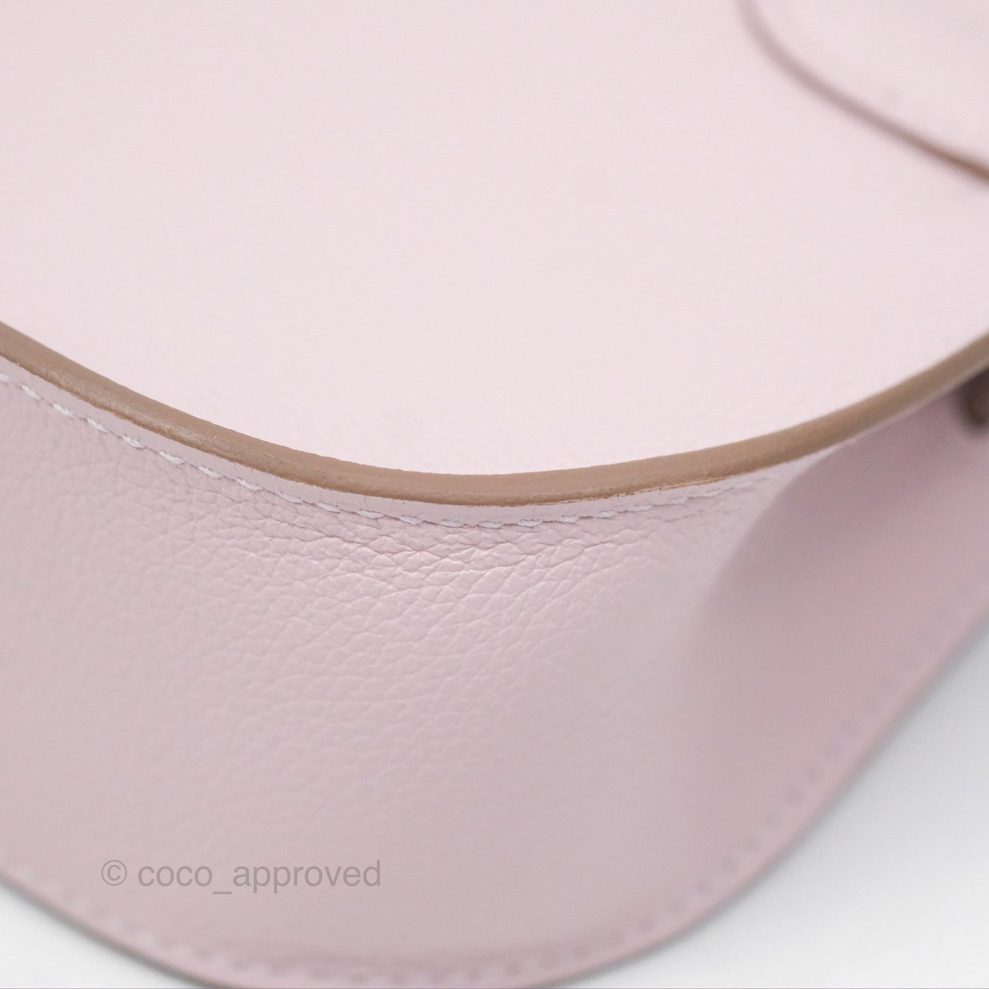 Hermès Mini Jypsiere Mauve Pale Evercolor Palladium Hardware