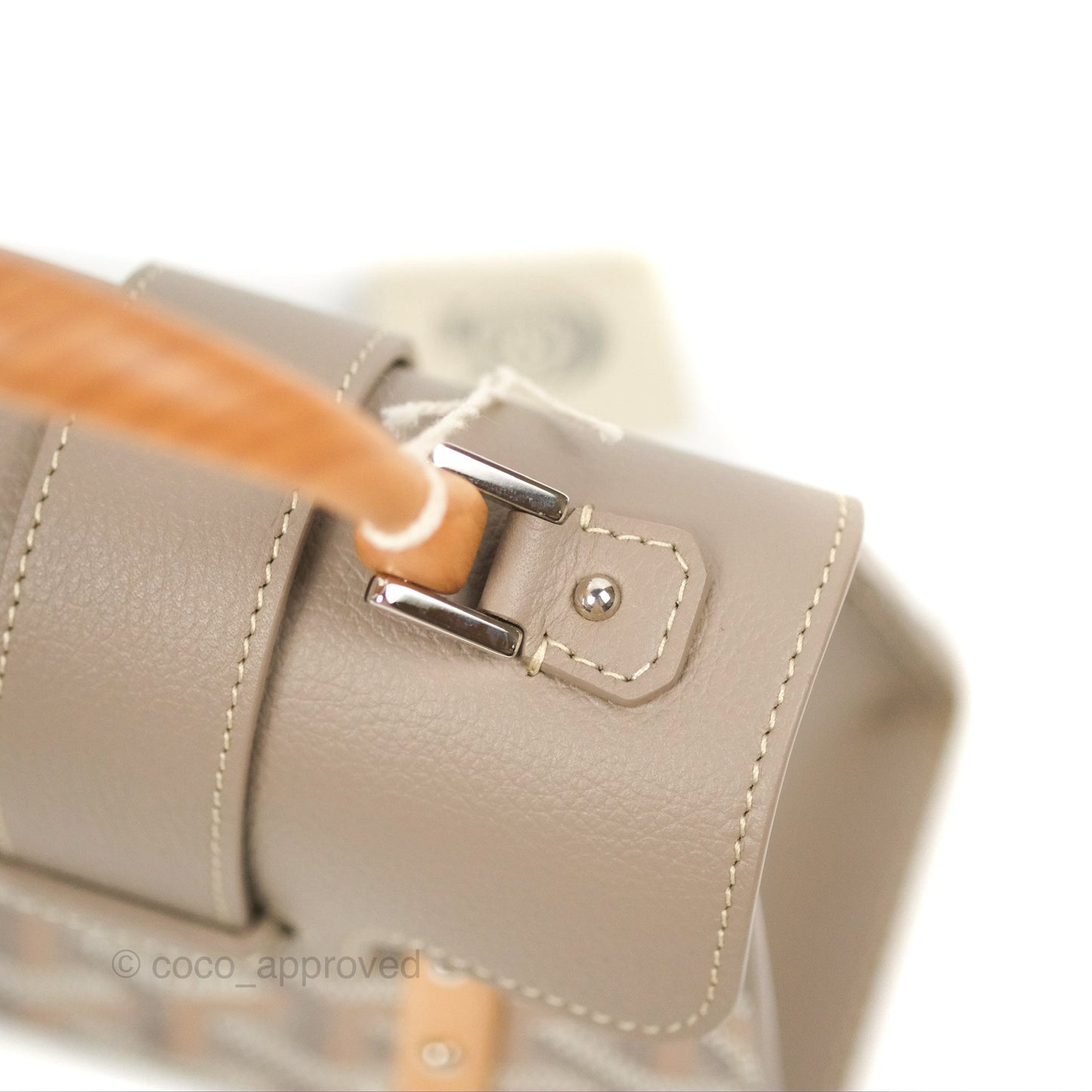 Goyard Saïgon Structuré Nano Bag Grege Silver Hardware
